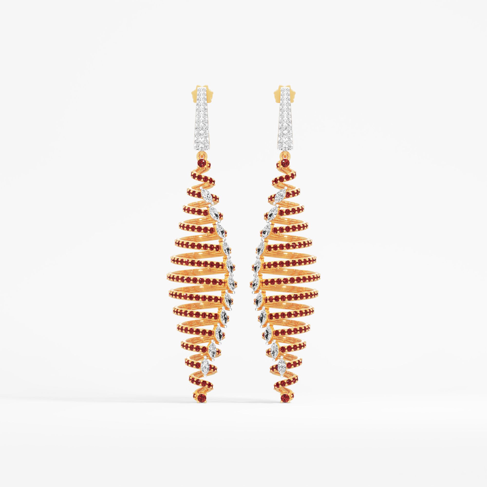 Ember Twist Dangle Earrings