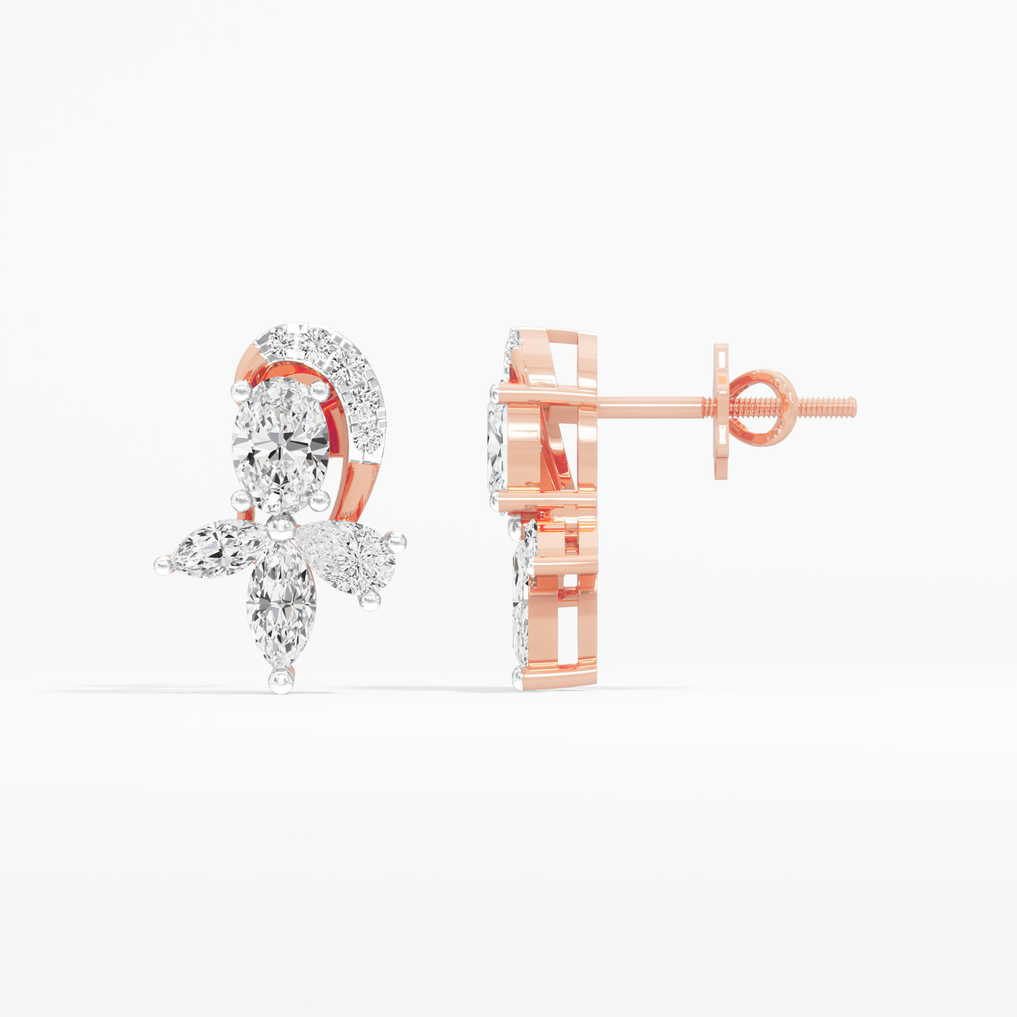 Stellar Bloom Stud Earrings
