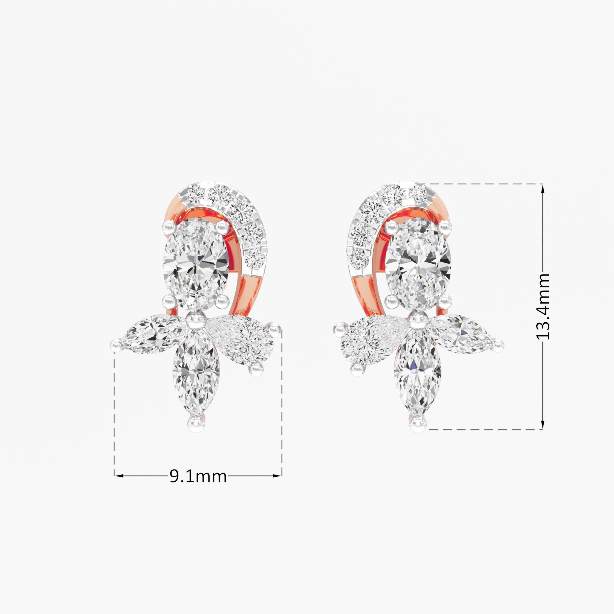 Stellar Bloom Stud Earrings