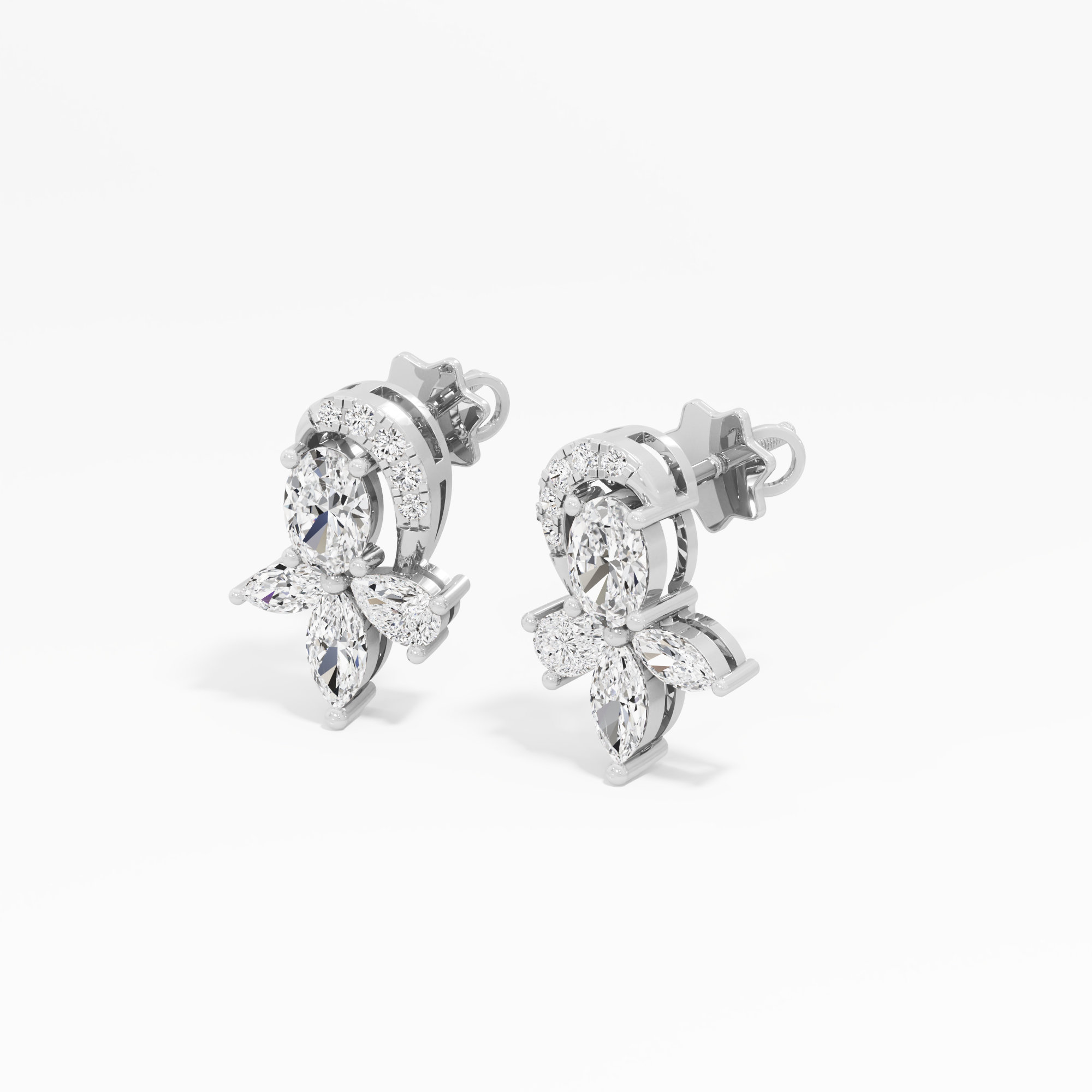 Stellar Bloom Stud Earrings