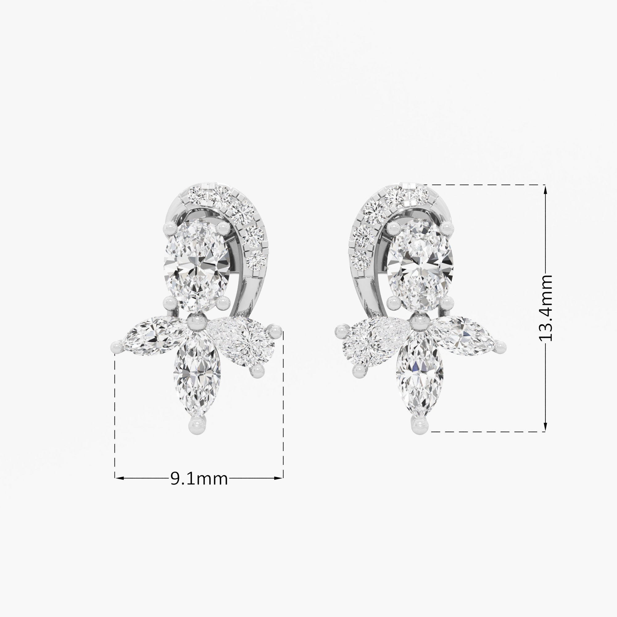 Stellar Bloom Stud Earrings