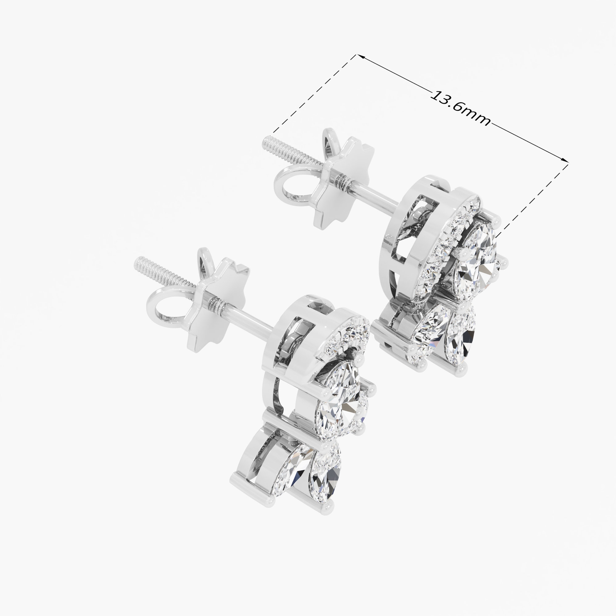 Stellar Bloom Stud Earrings