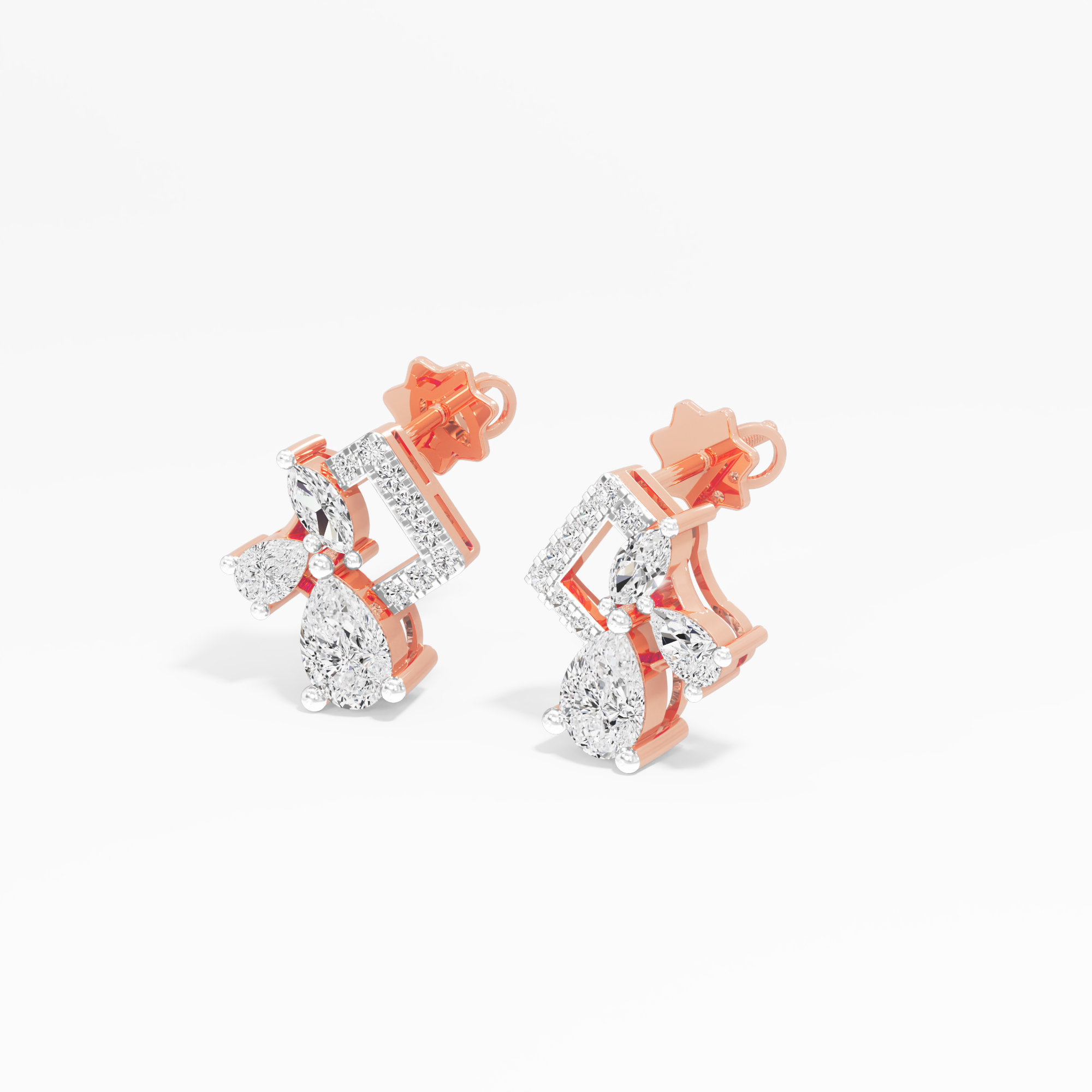 Radiant Bloom Stud Earrings