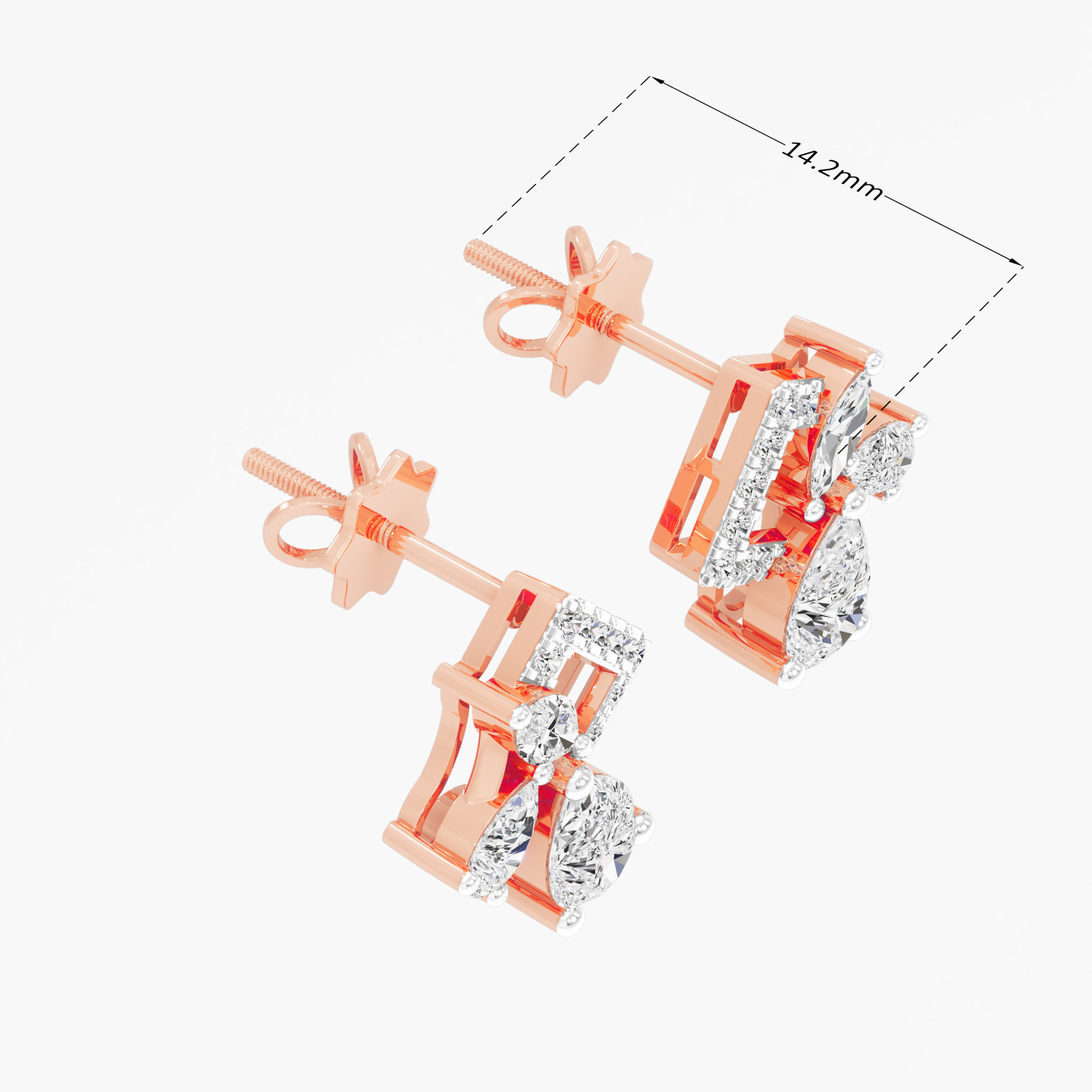 Radiant Bloom Stud Earrings