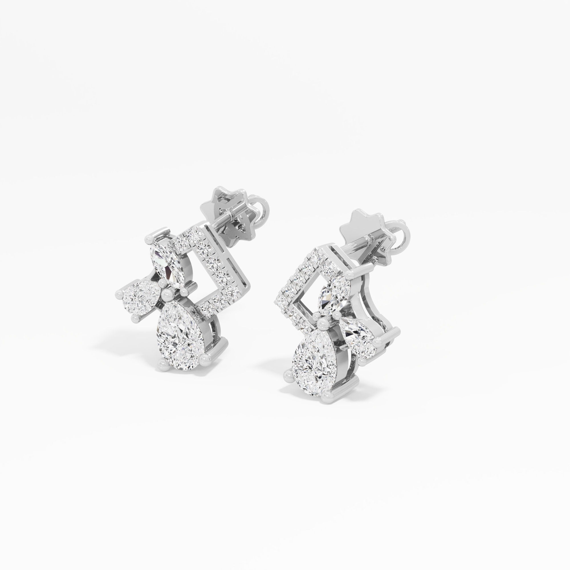 Radiant Bloom Stud Earrings