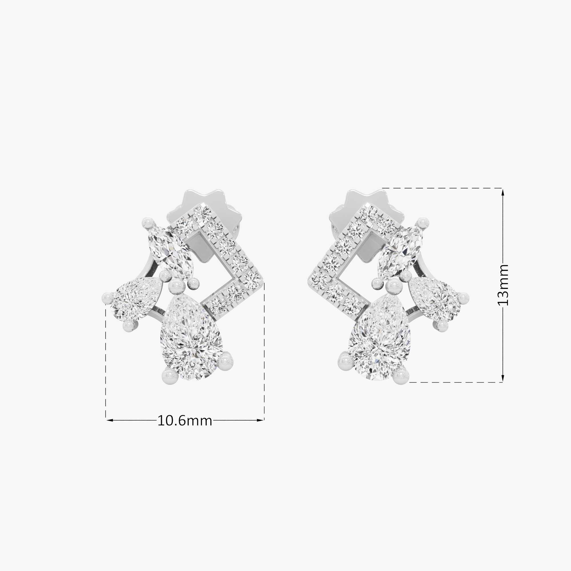 Radiant Bloom Stud Earrings