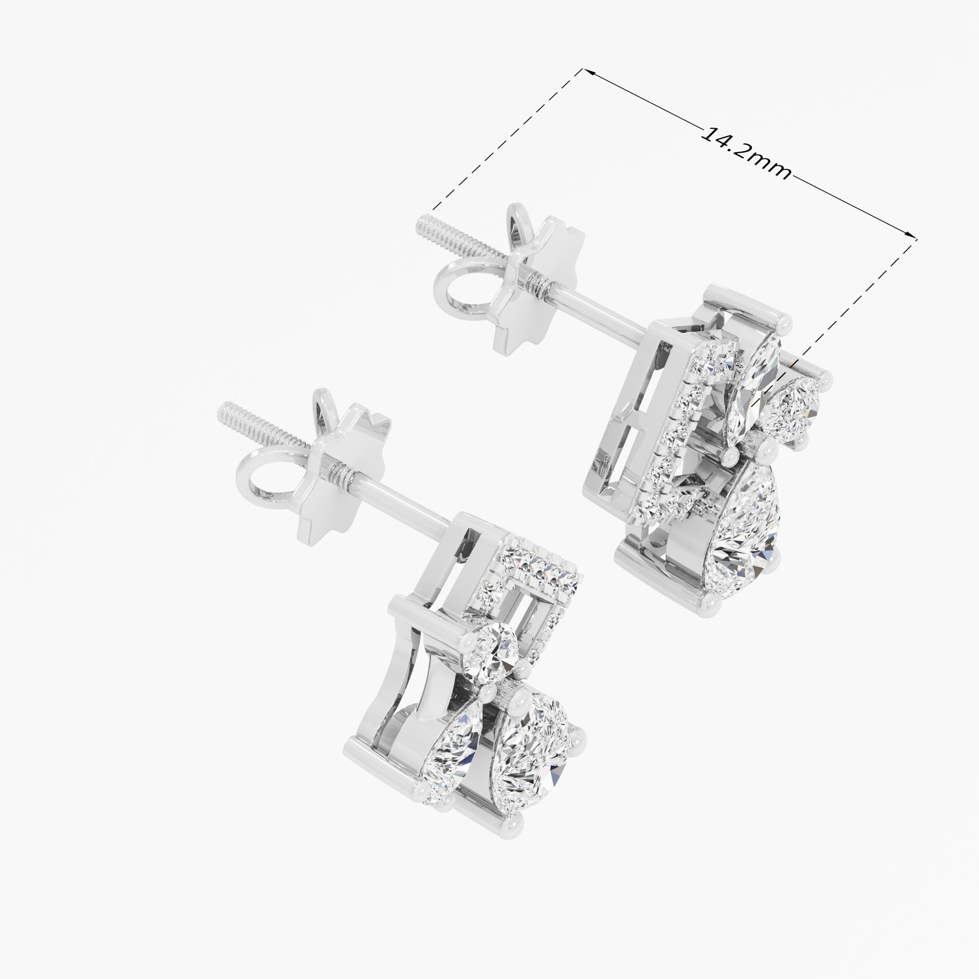 Radiant Bloom Stud Earrings