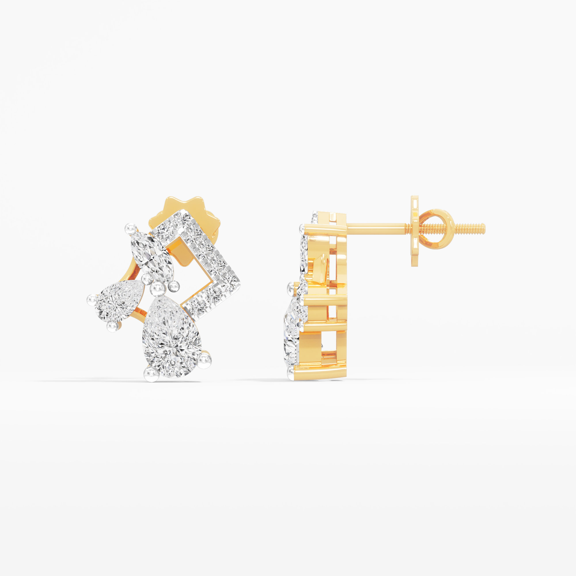 Radiant Bloom Stud Earrings
