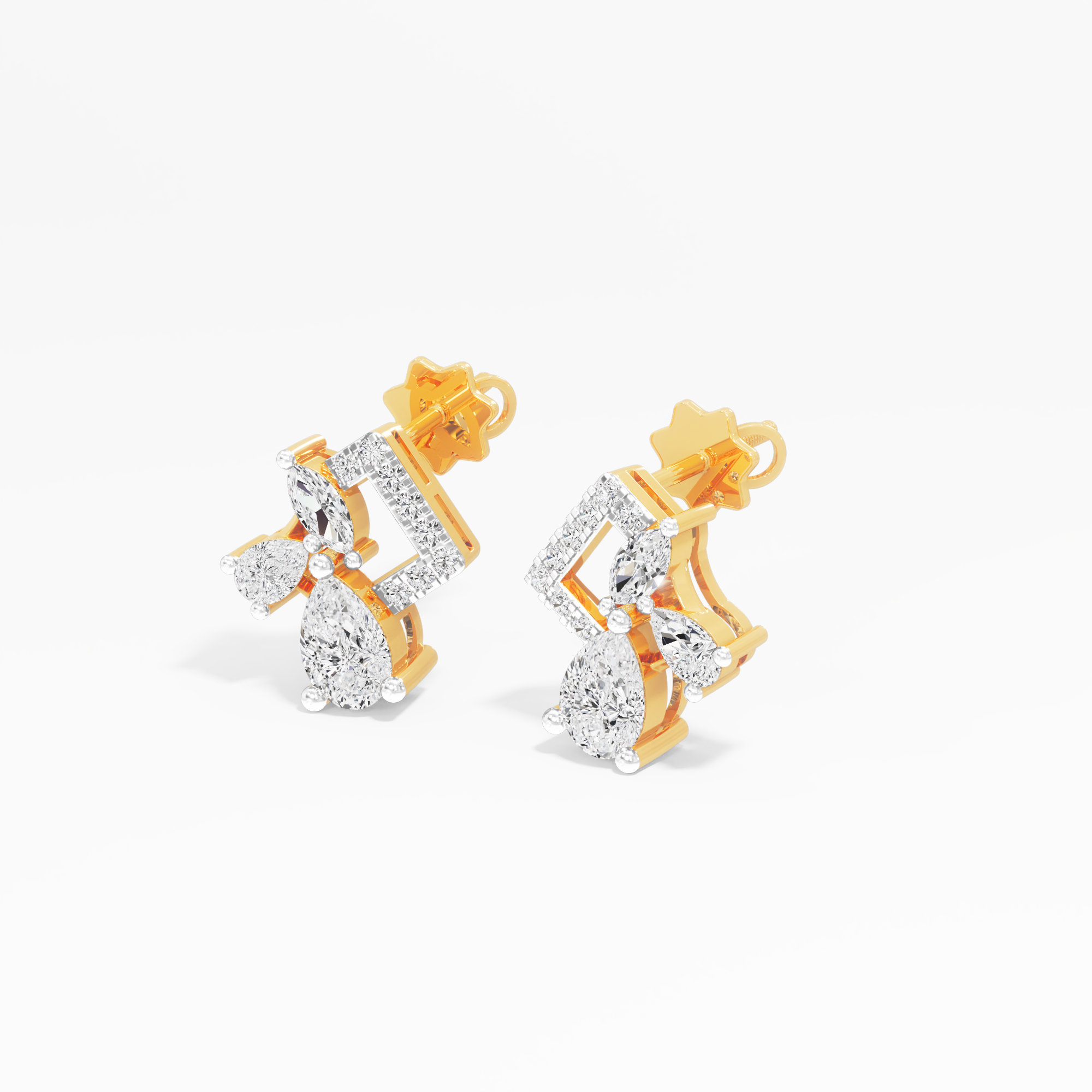 Radiant Bloom Stud Earrings