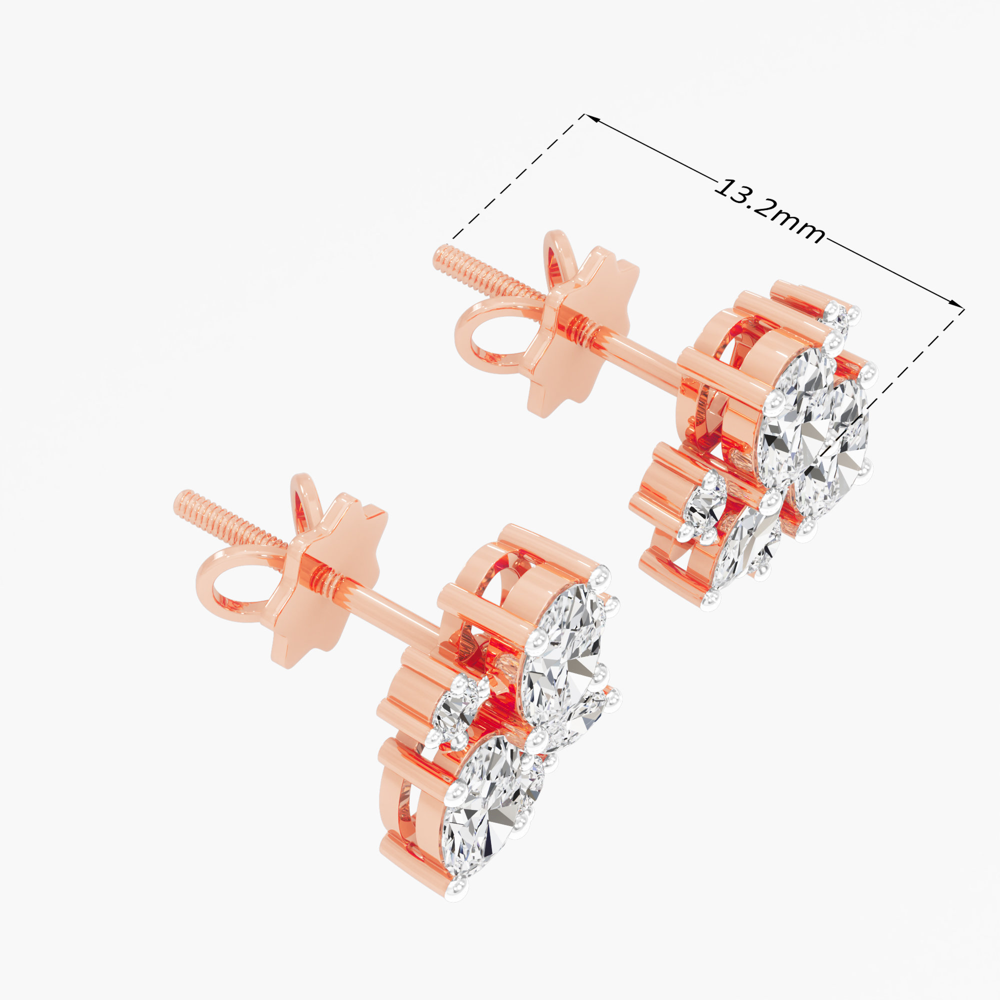 Radiant Constellation Stud Earrings