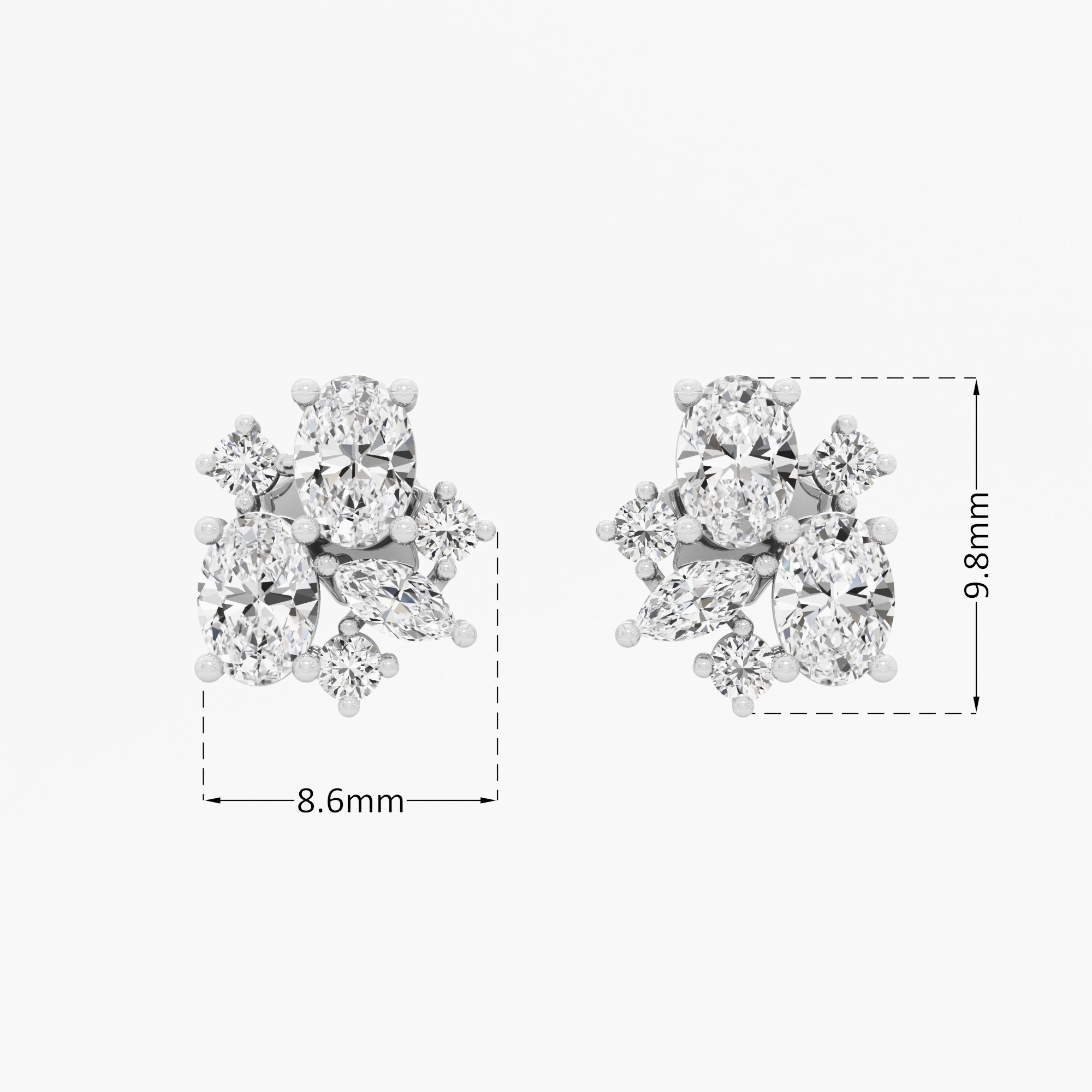 Radiant Constellation Stud Earrings