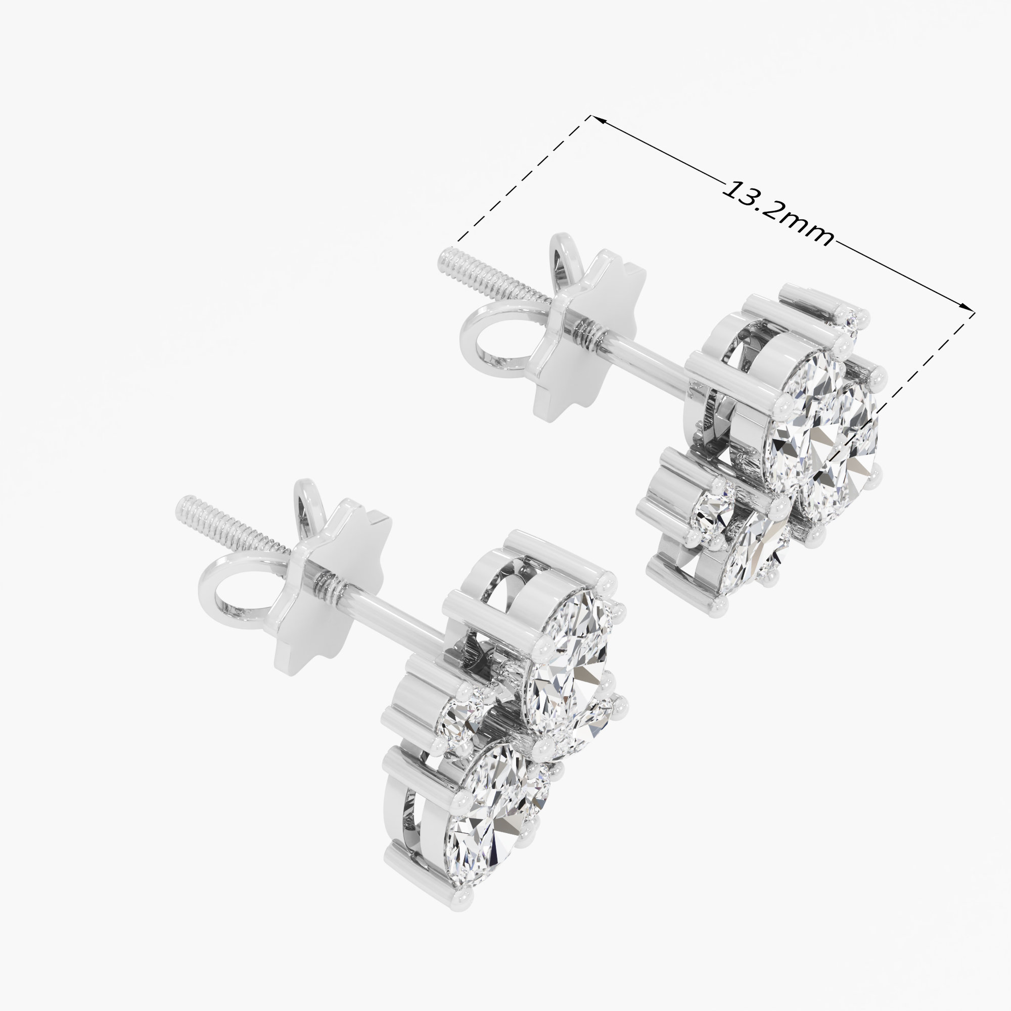 Radiant Constellation Stud Earrings