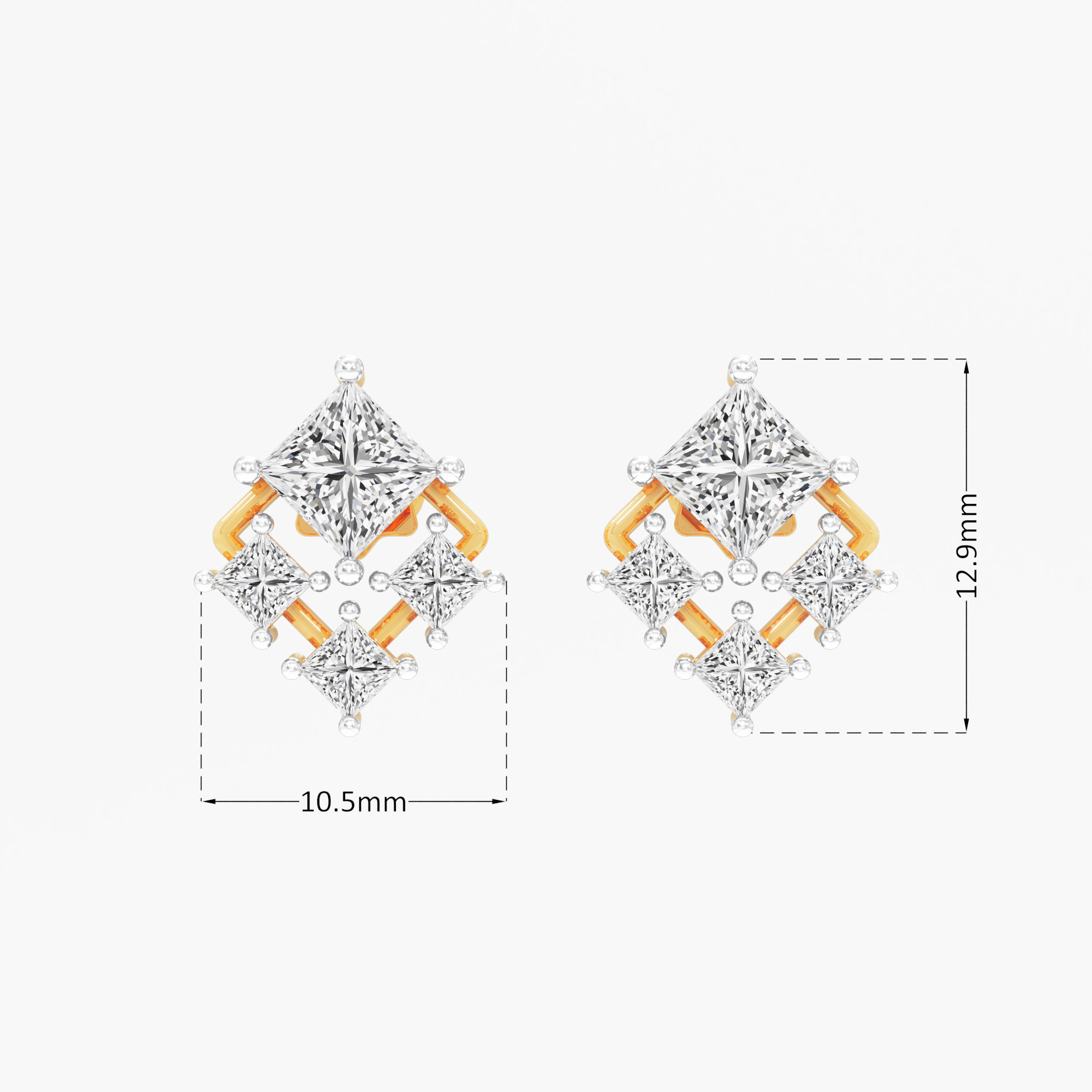 Zara Radiance Stud Earrings