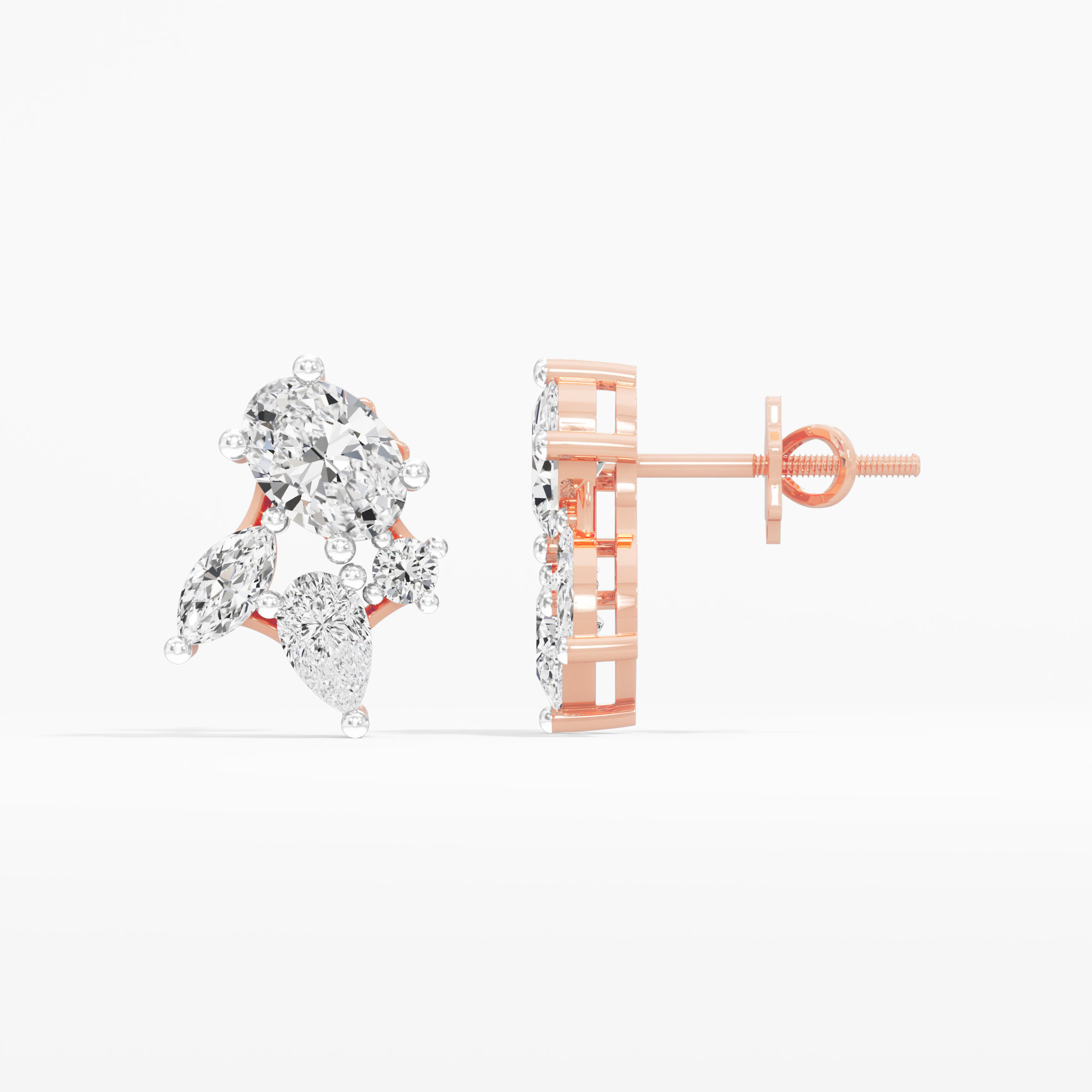 Celestial Polar Stud Earrings