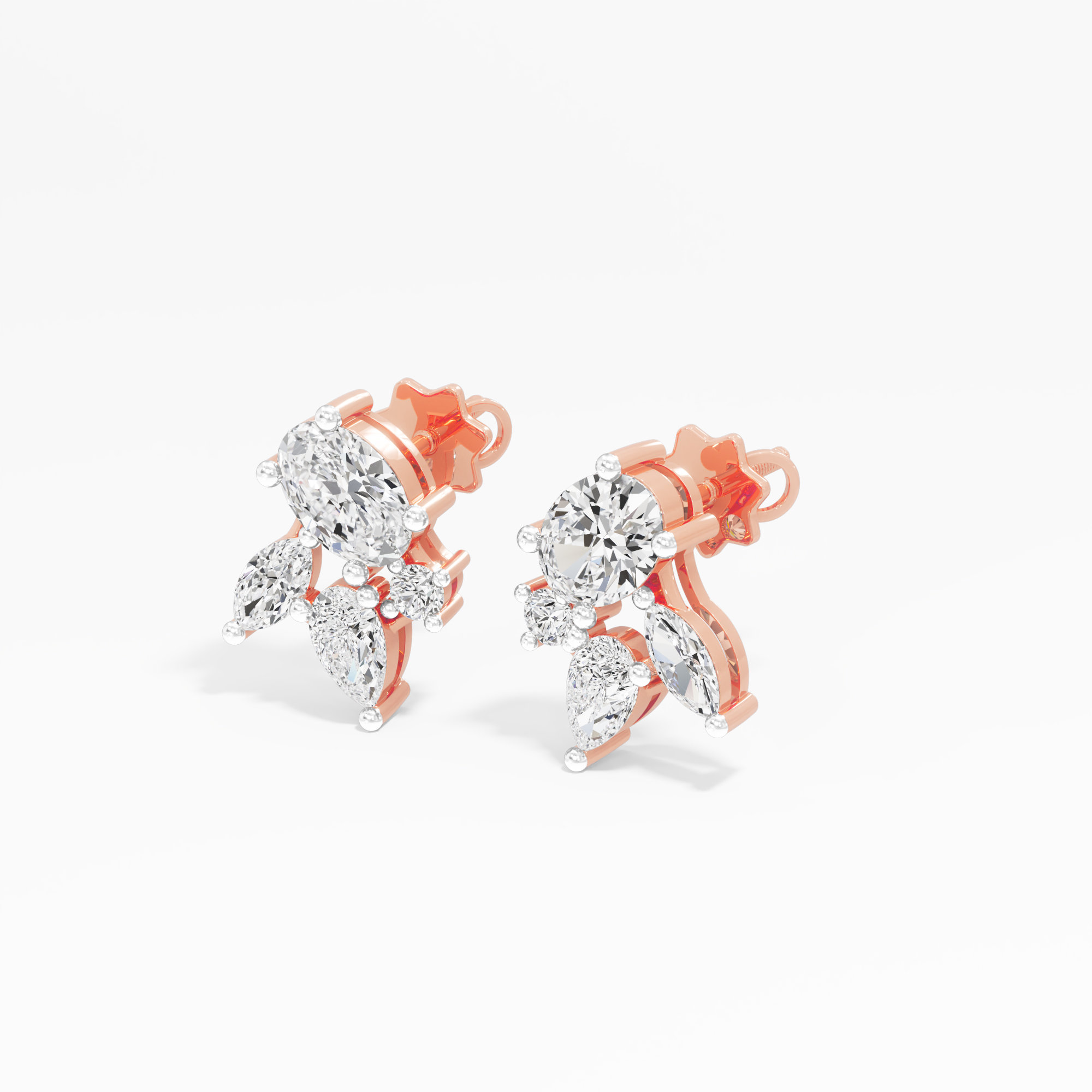 Celestial Polar Stud Earrings