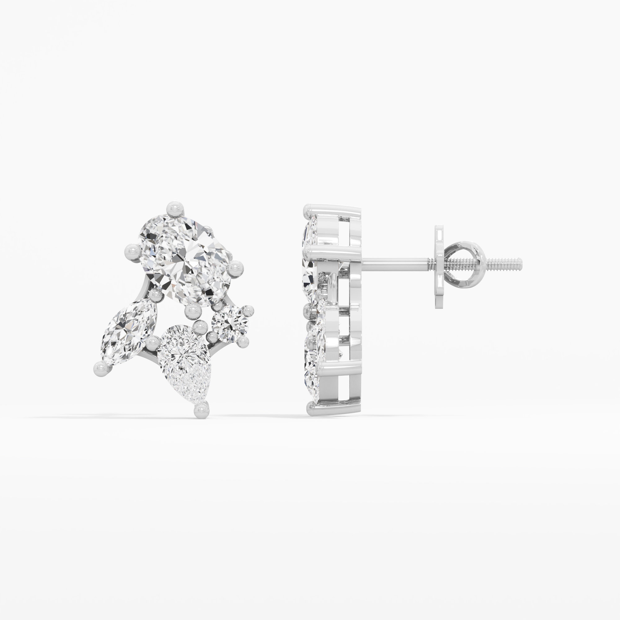 Celestial Polar Stud Earrings