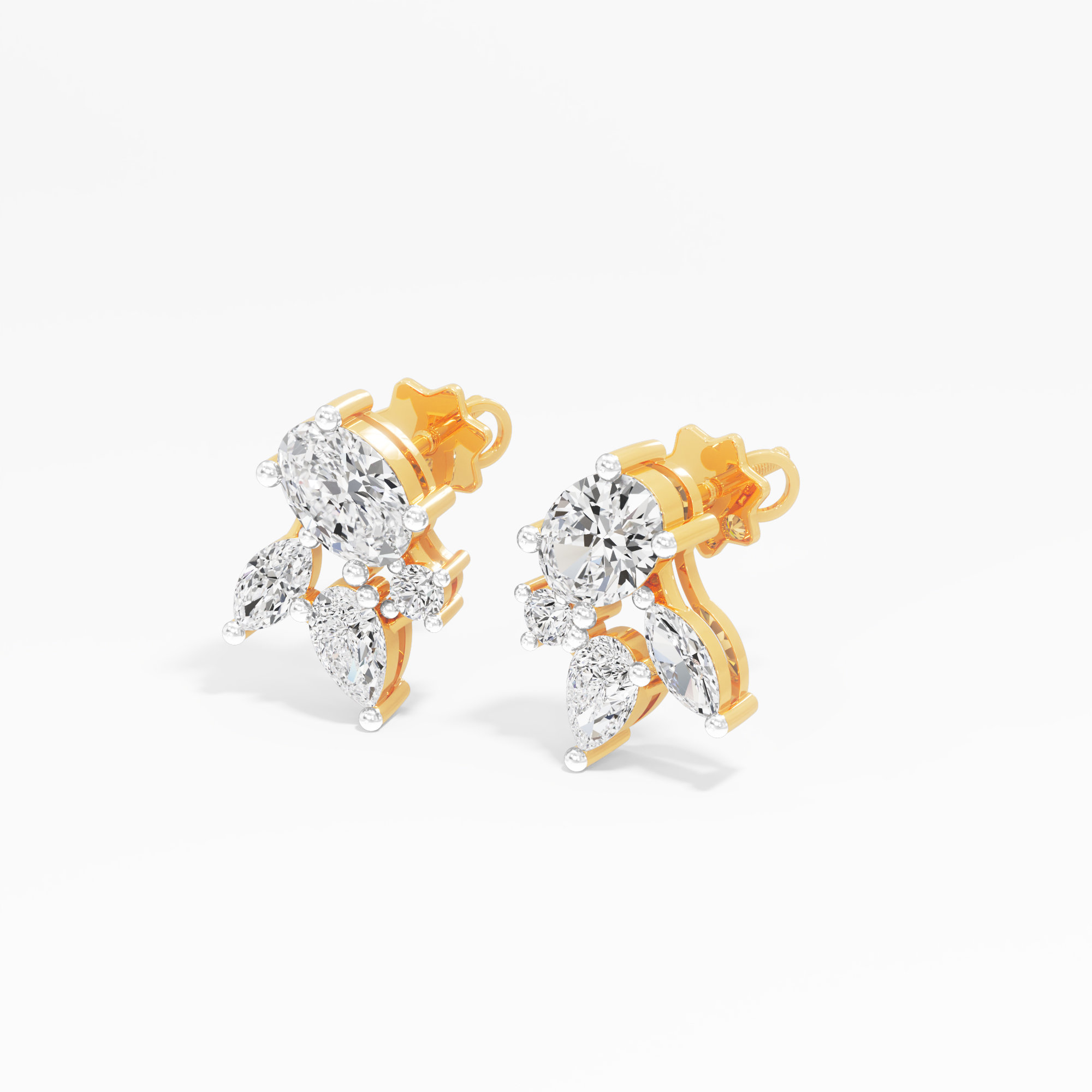 Celestial Polar Stud Earrings