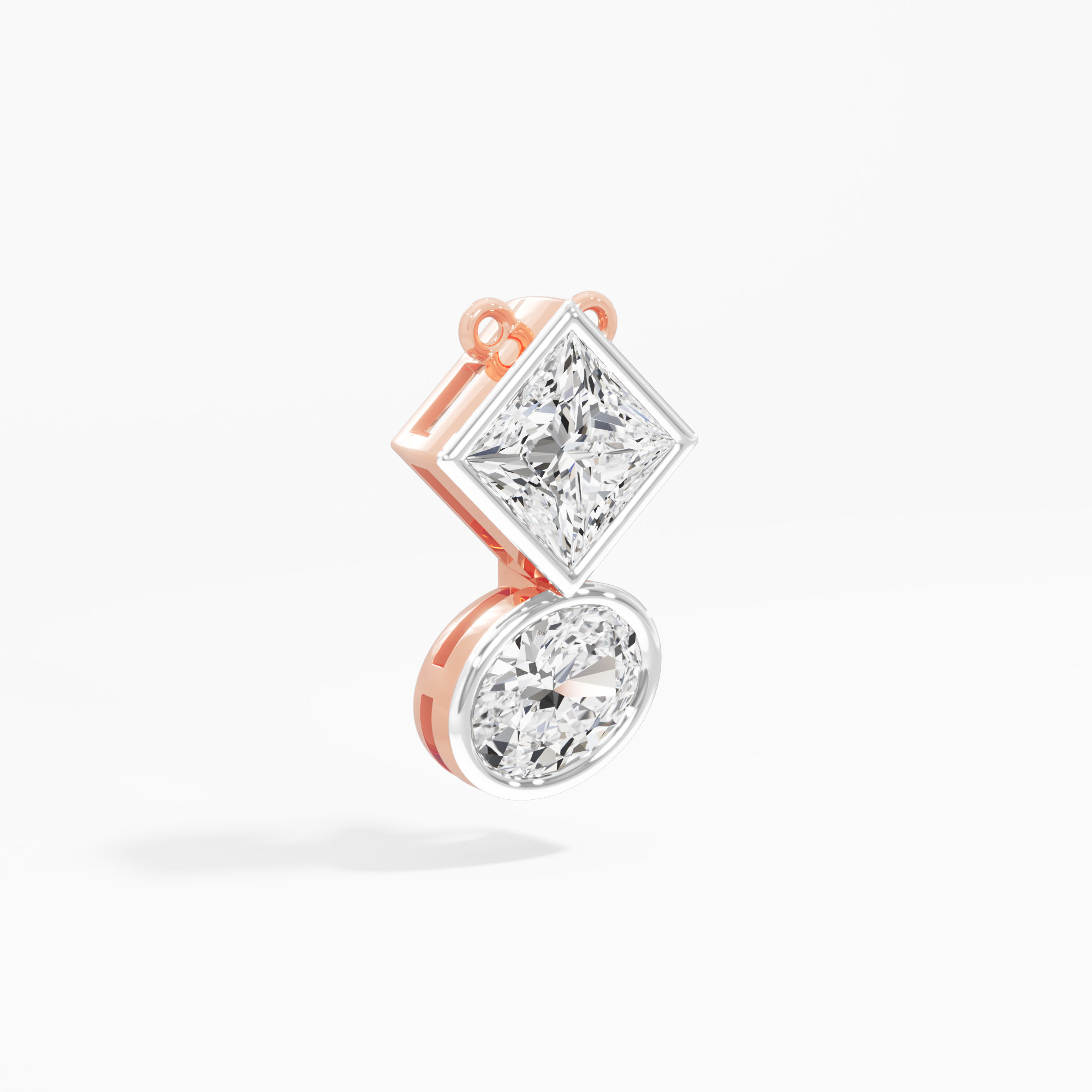 Geometric Sparkle Diamond Pendant