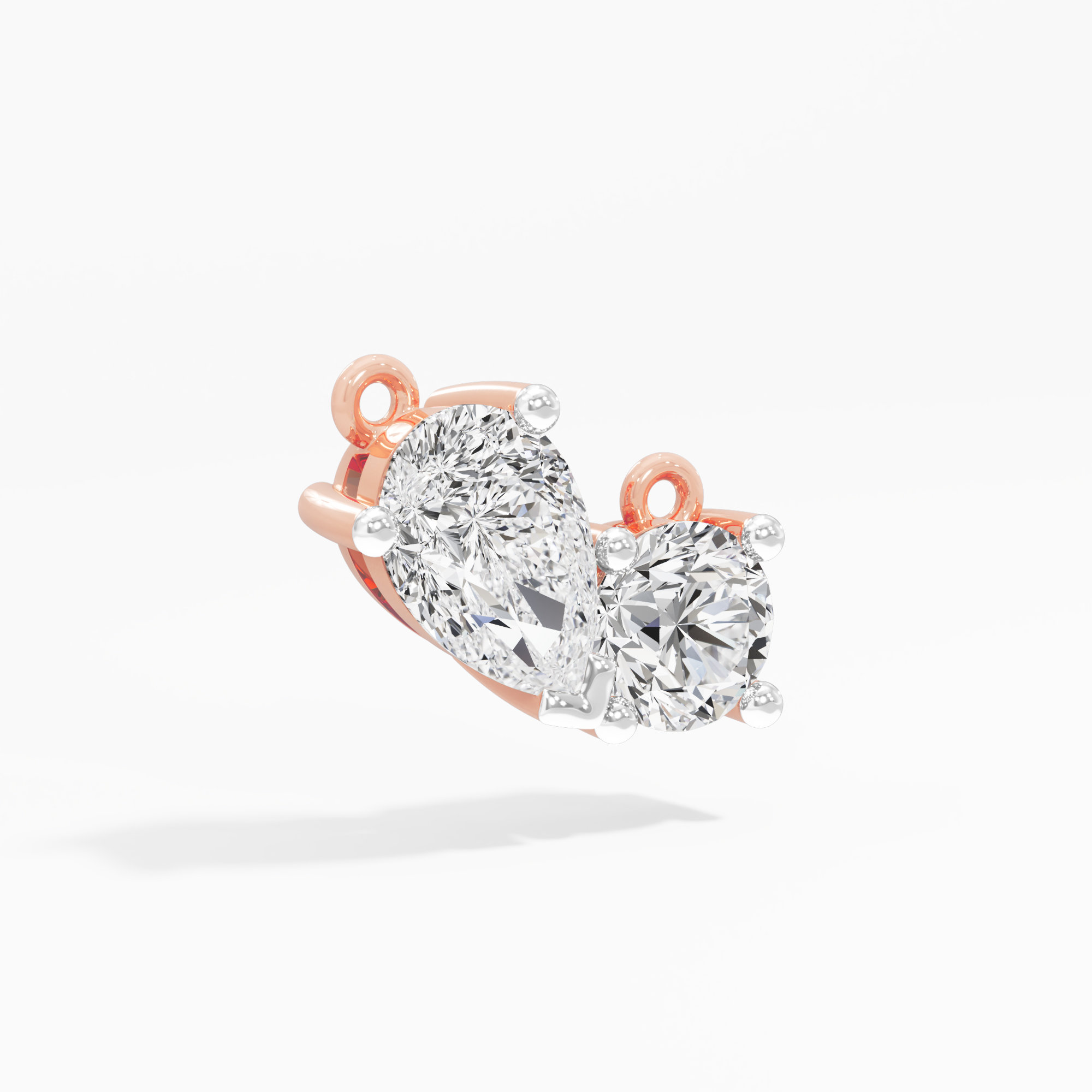 Flowing Dewdrop Diamond Pendant