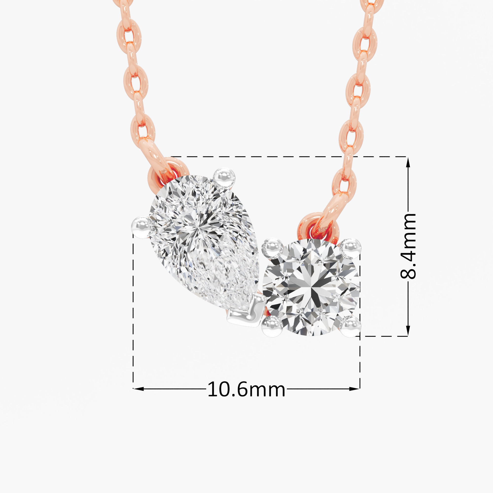Flowing Dewdrop Diamond Pendant