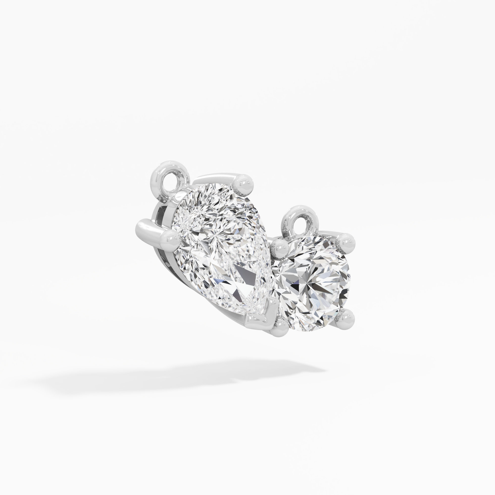 Flowing Dewdrop Diamond Pendant