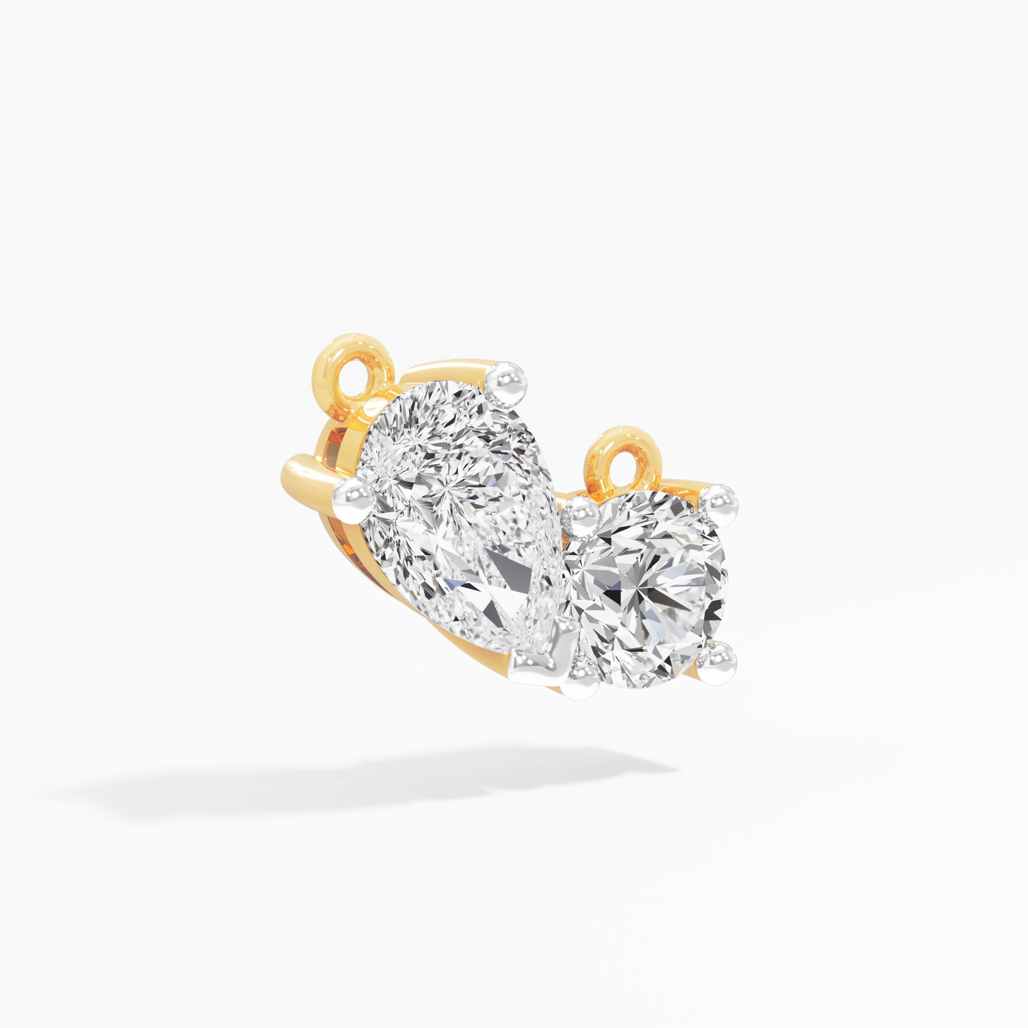 Flowing Dewdrop Diamond Pendant