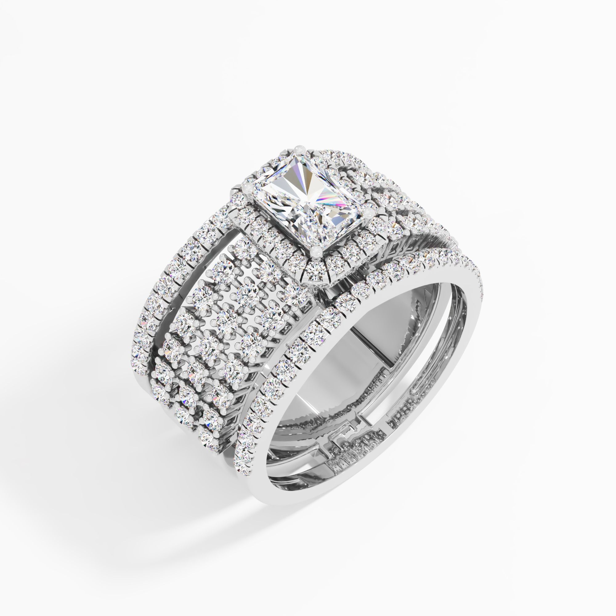 Eternal Elegance Diamond Solitaire Ring in 9KT White Gold (Diamond Quality: FG-VVS VS)