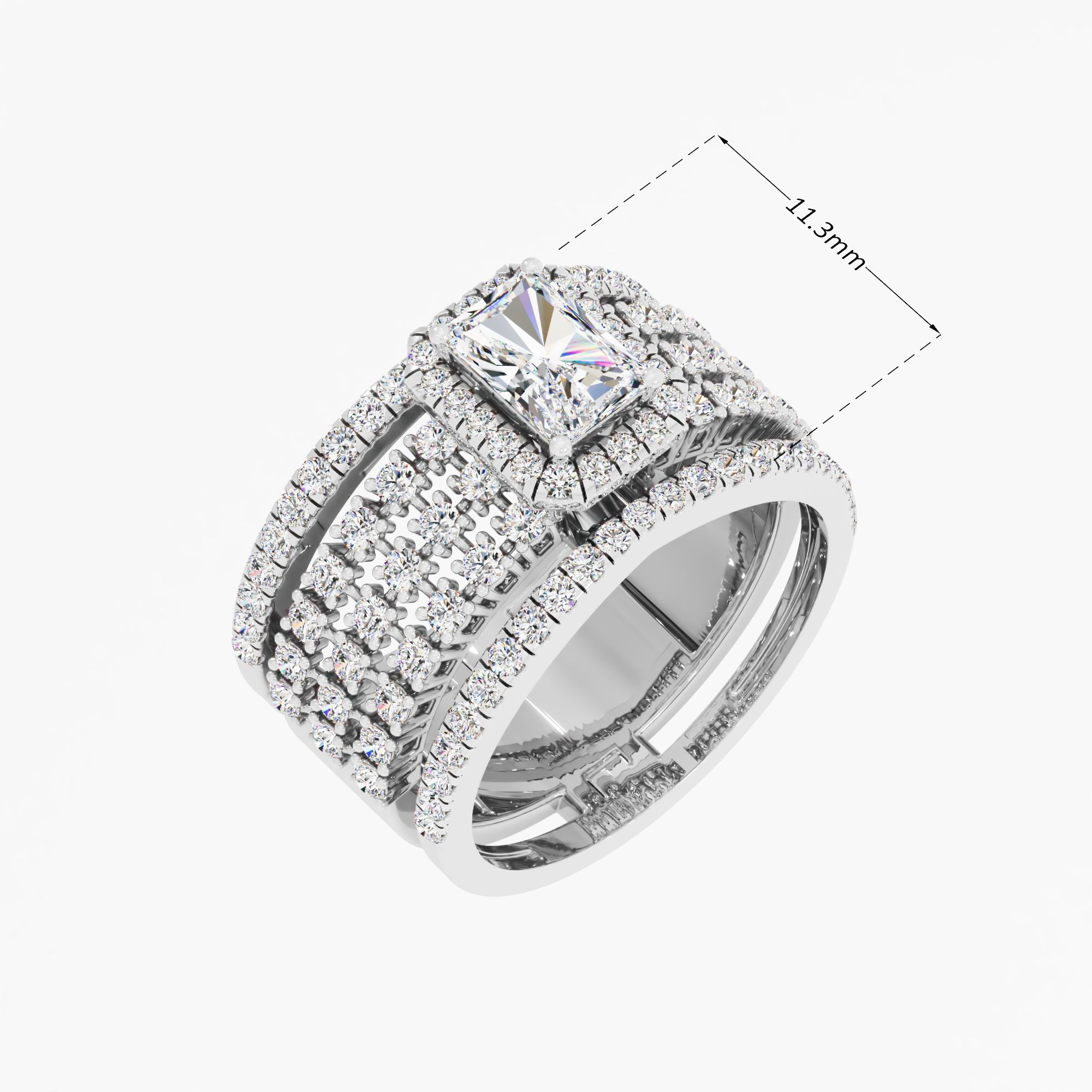 Eternal Elegance Diamond Solitaire Ring in 9KT White Gold (Diamond Quality: FG-VVS VS)