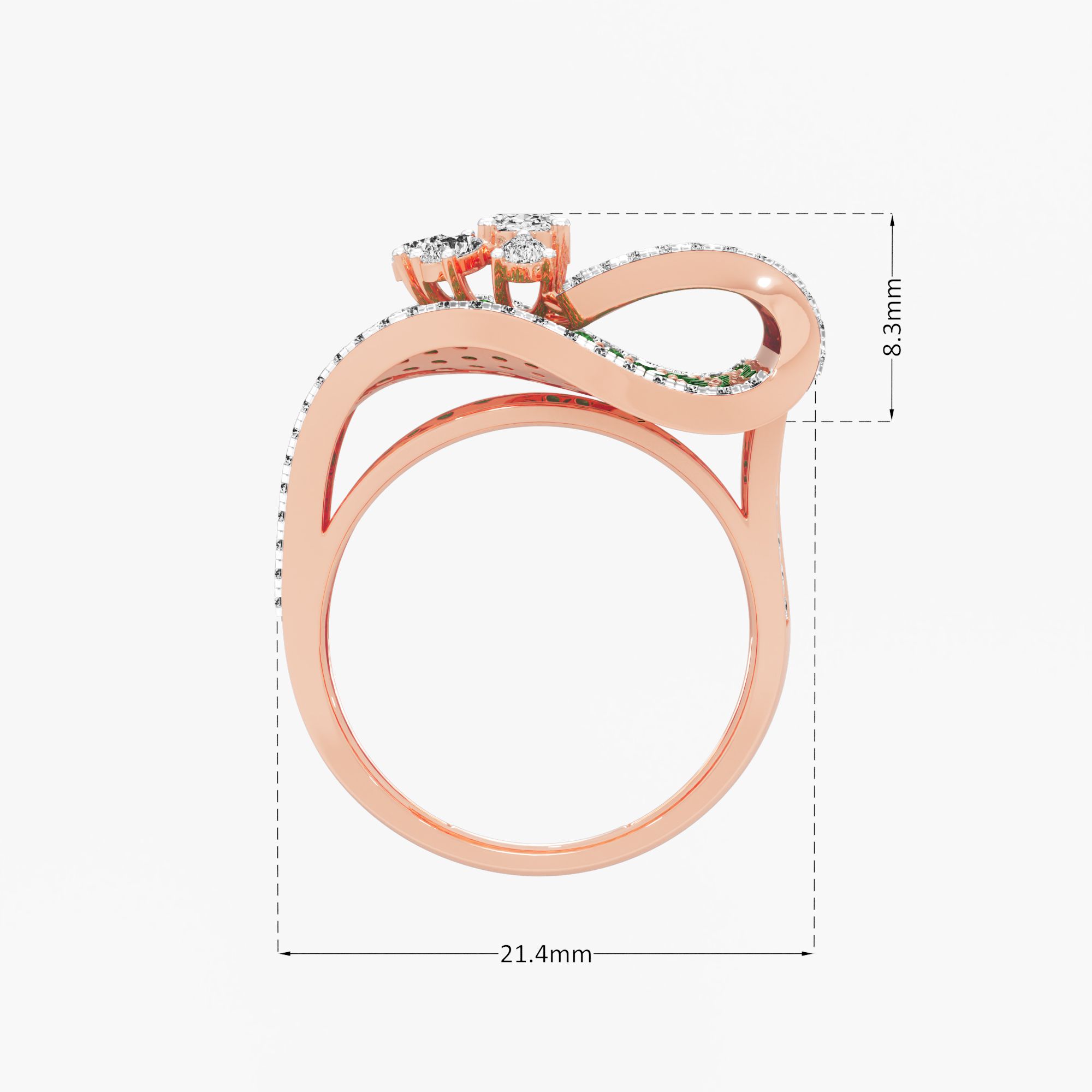 Whispering Bloom Cocktail Ring