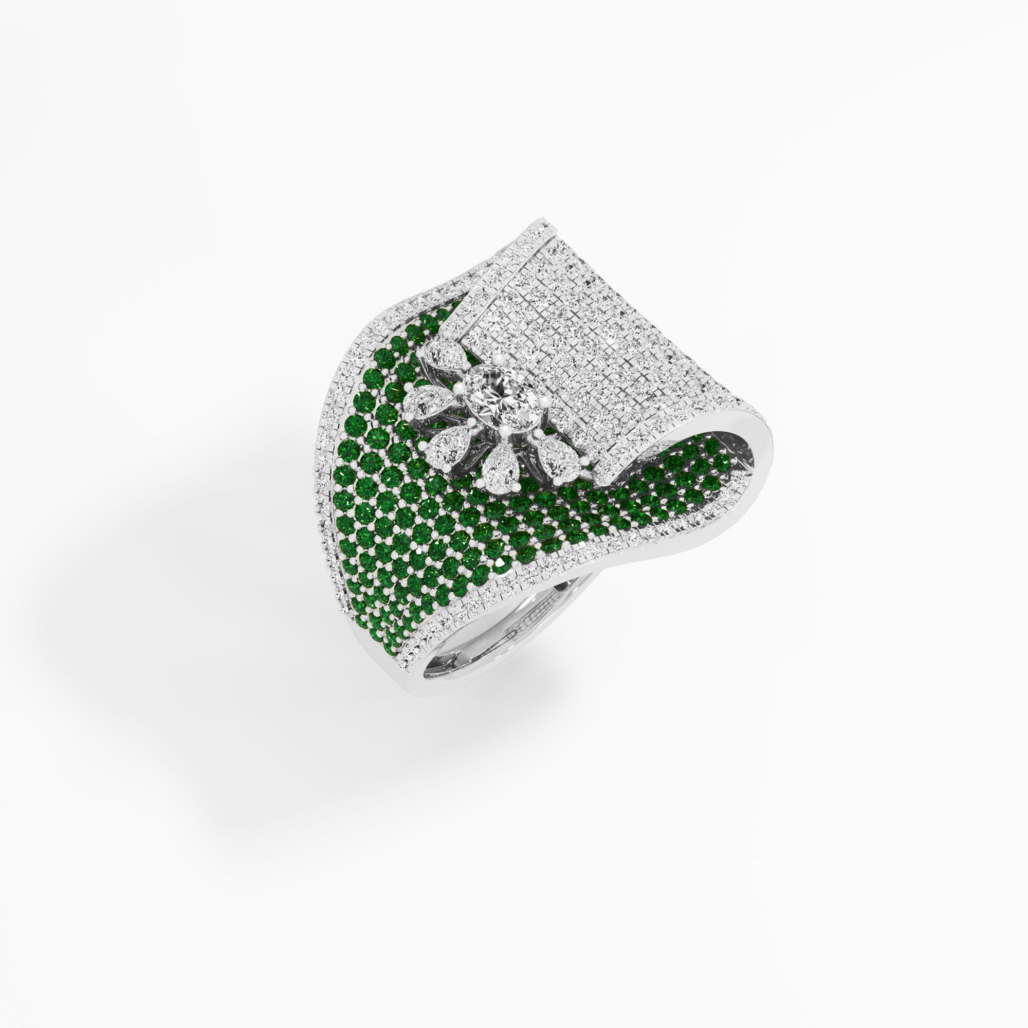 Whispering Bloom Cocktail Ring