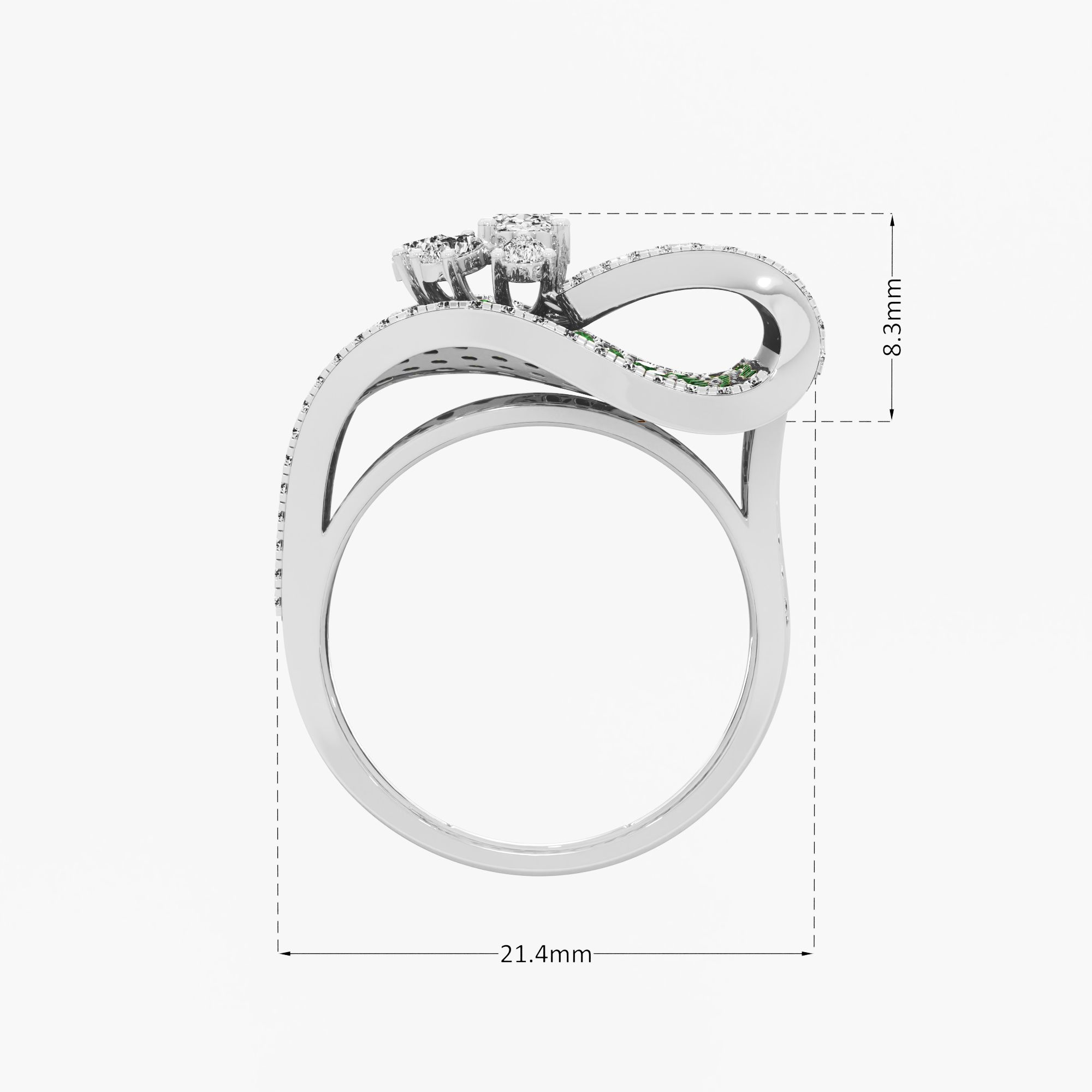Whispering Bloom Cocktail Ring