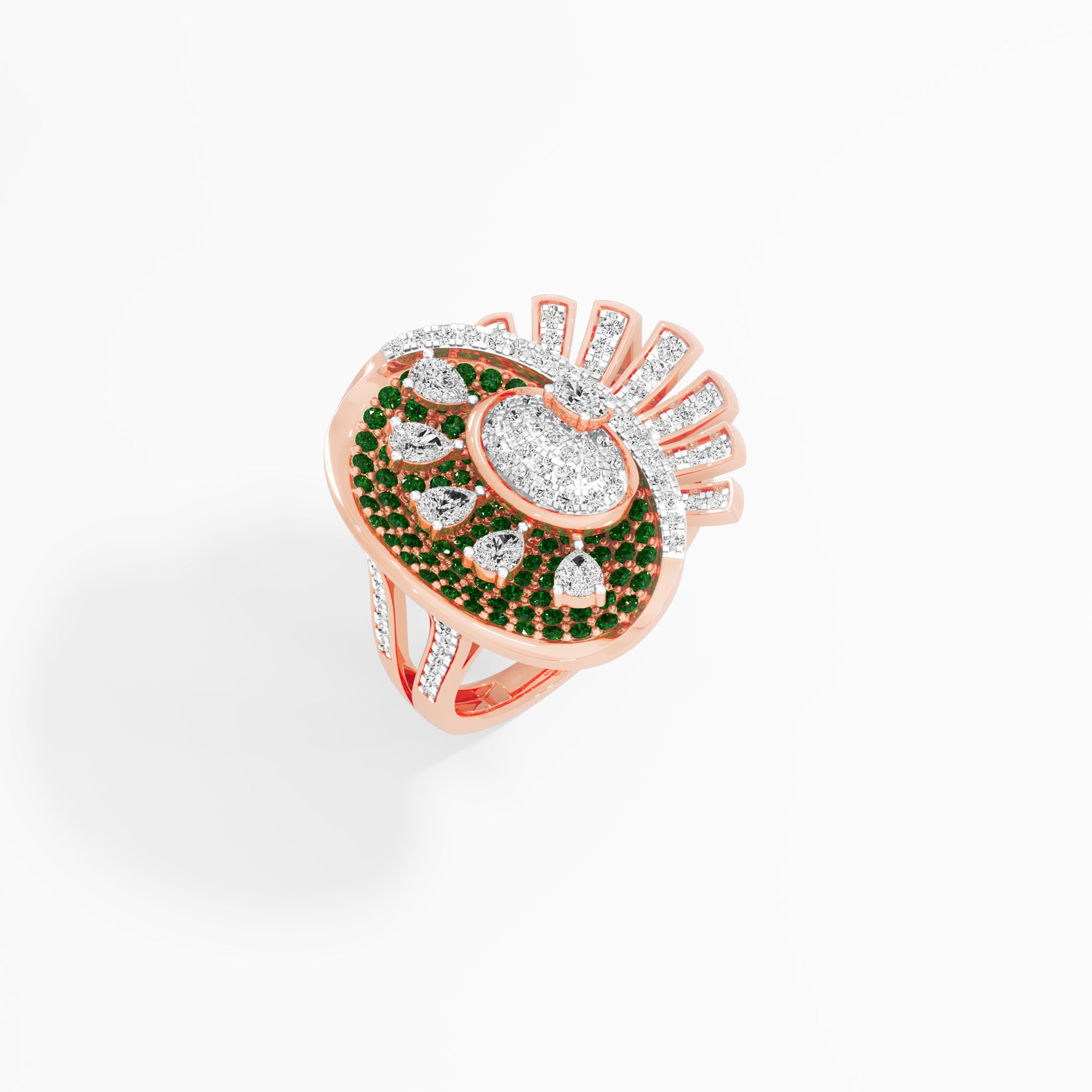 Blooming Sunray Cocktail Ring