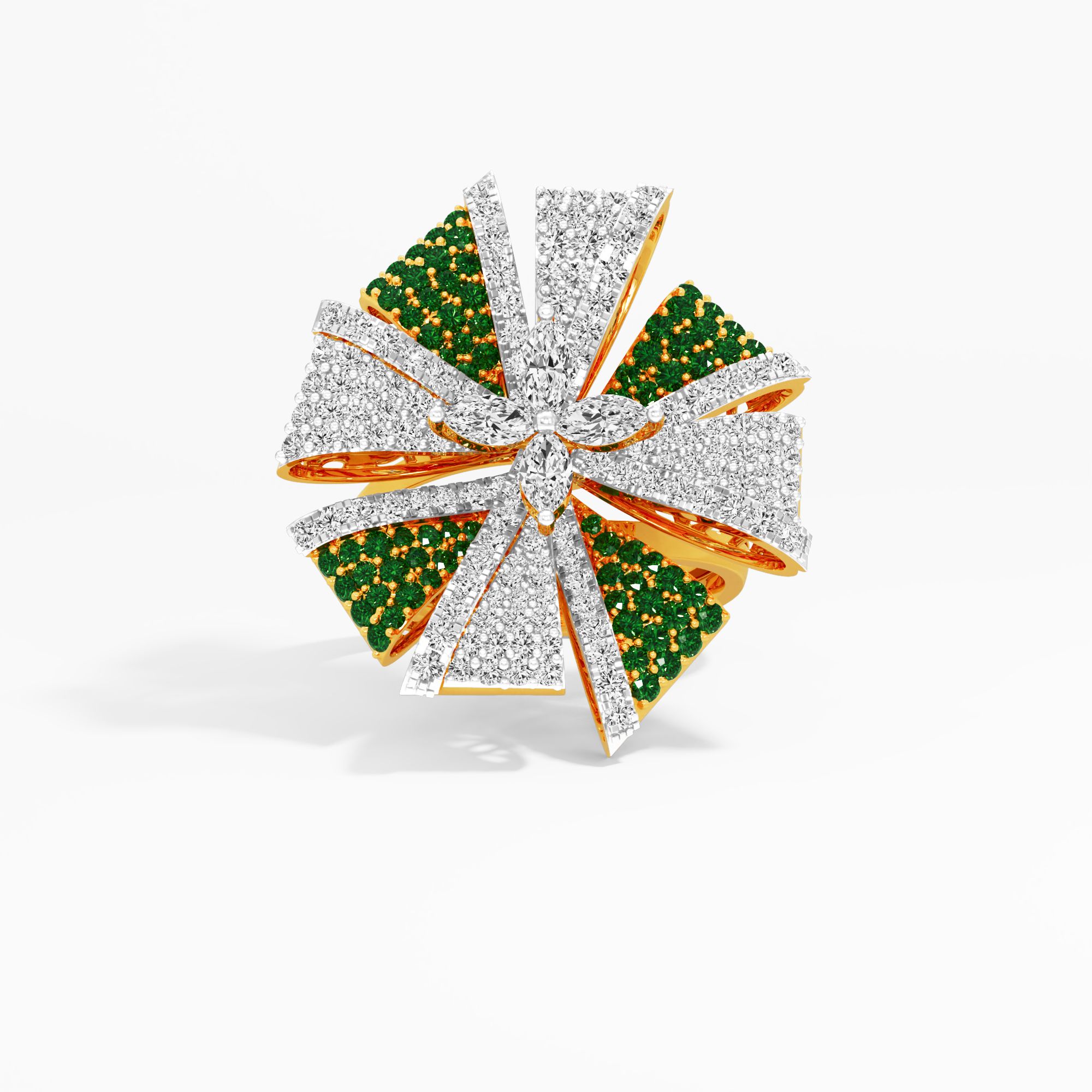 Dancing Petals Cocktail Ring