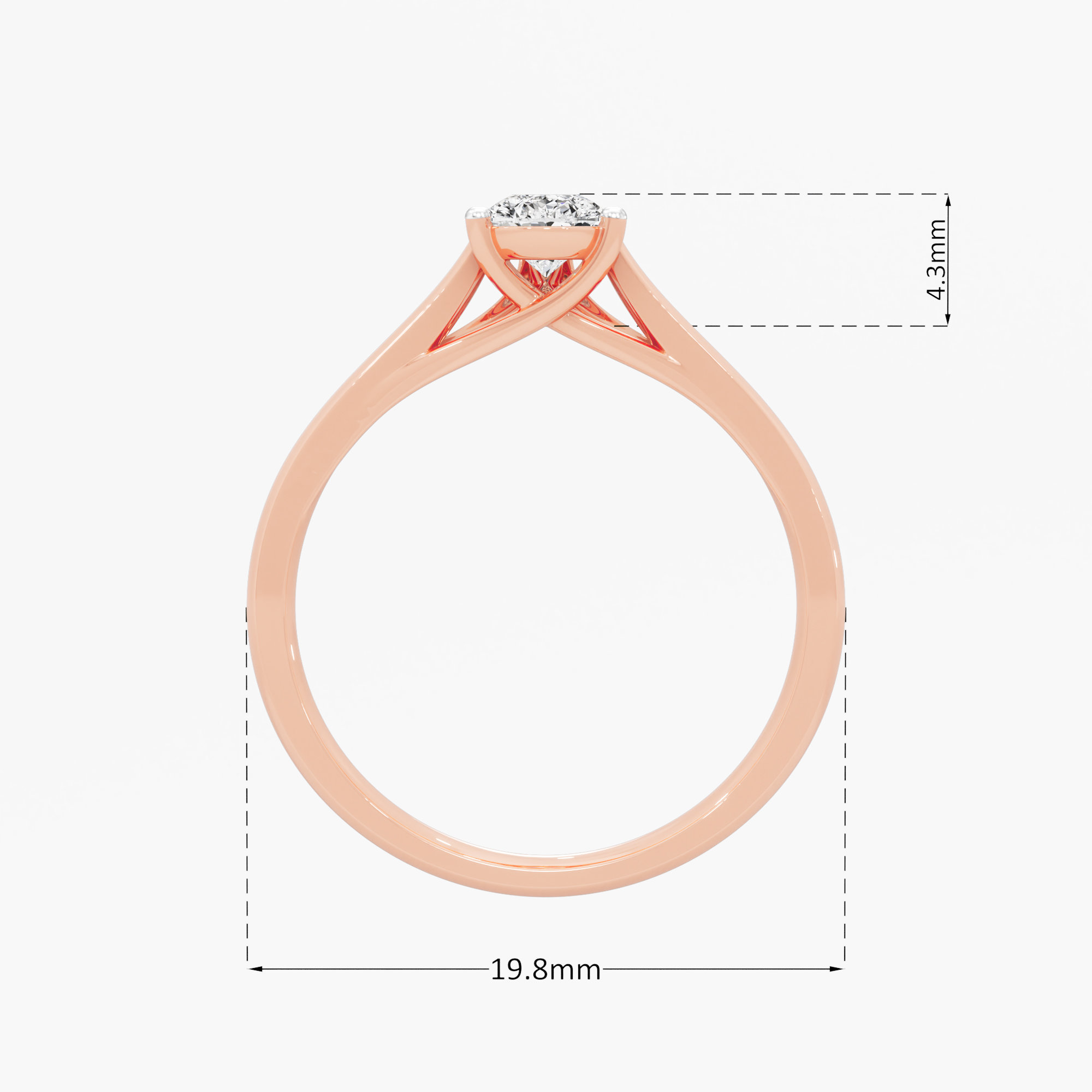 Pear Solitaire Diamond Ring