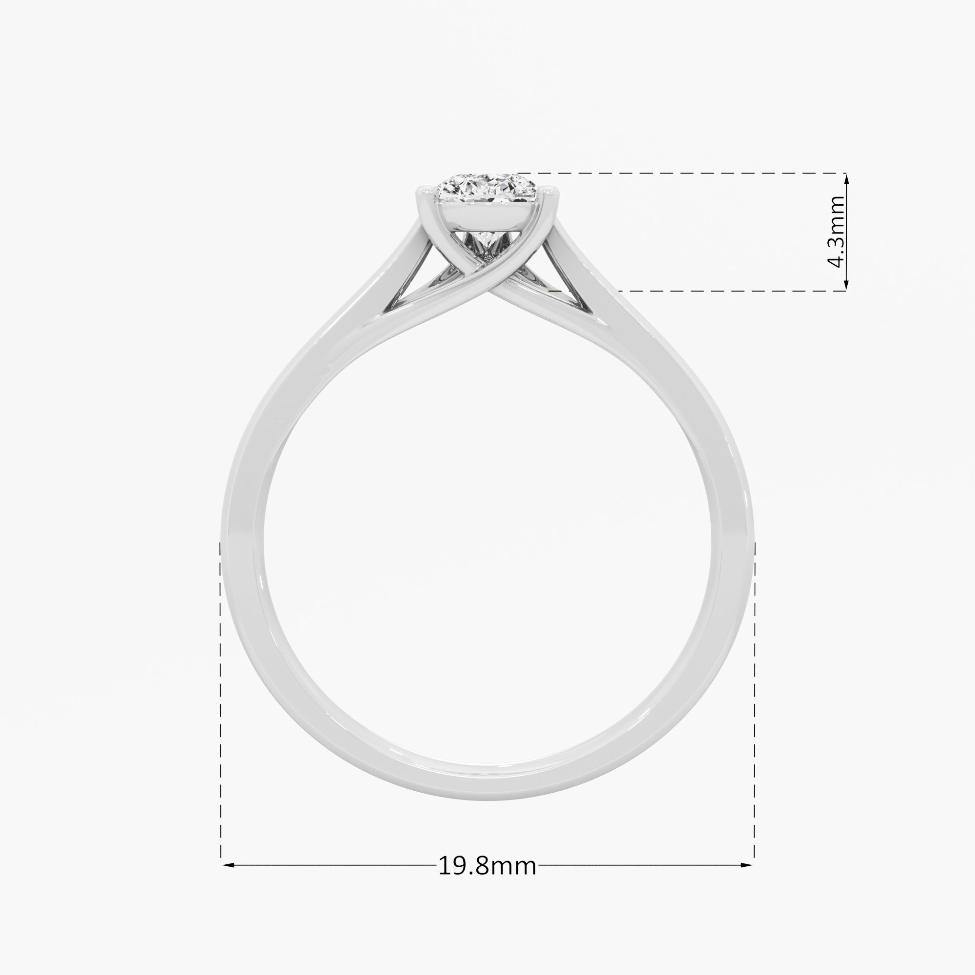 Pear Solitaire Diamond Ring