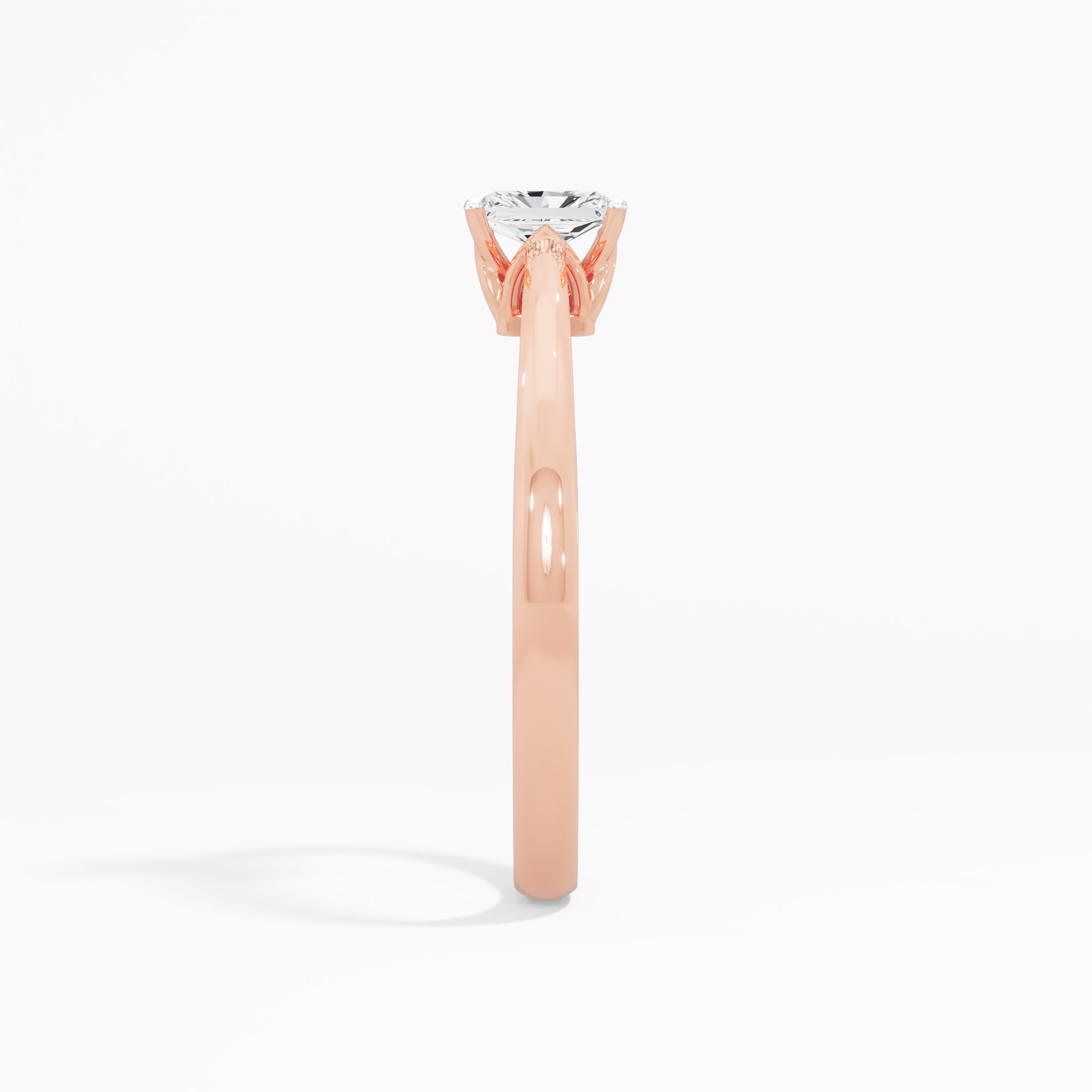 Radiant Solitaire Diamond Ring