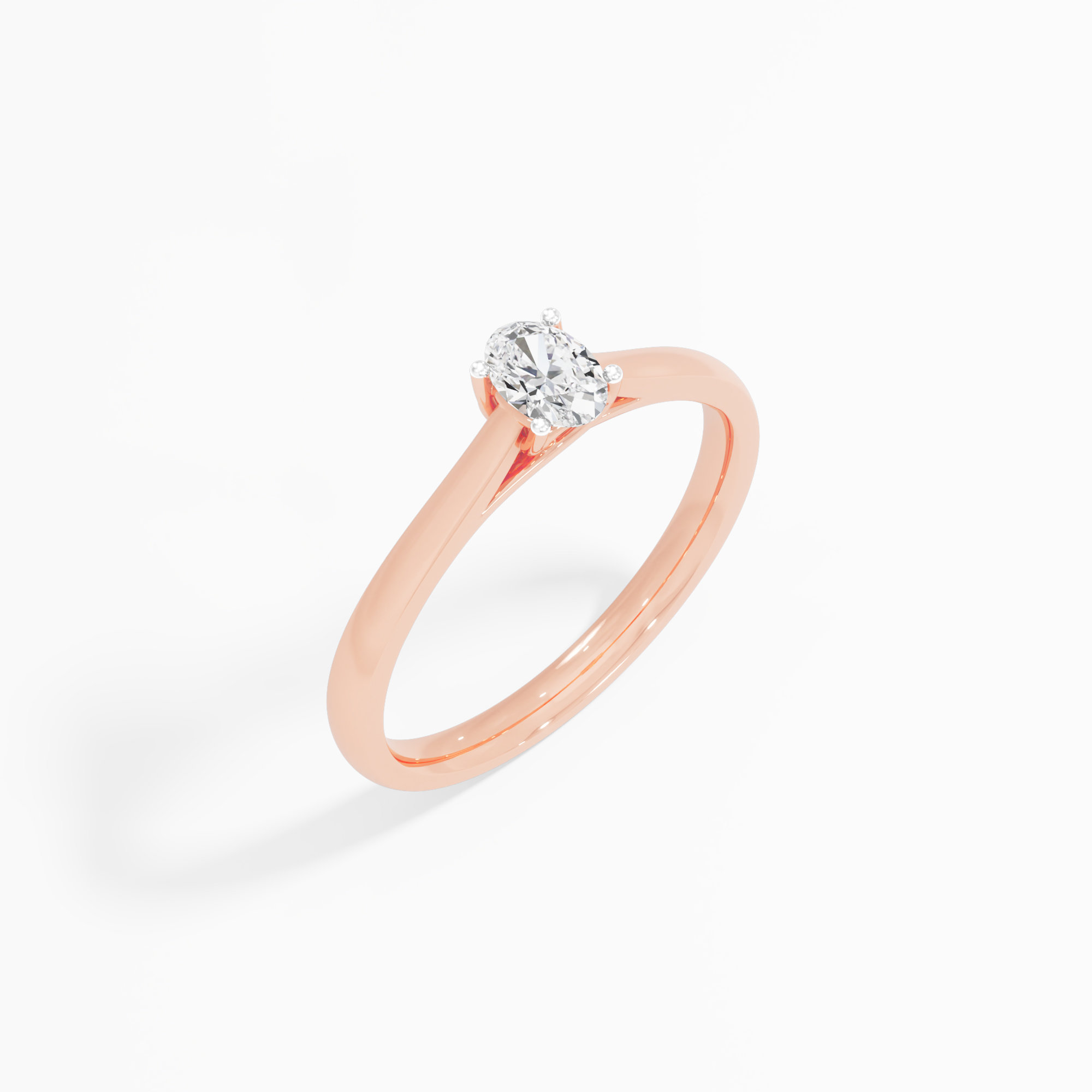 Radiant Oval Solitaire Ring