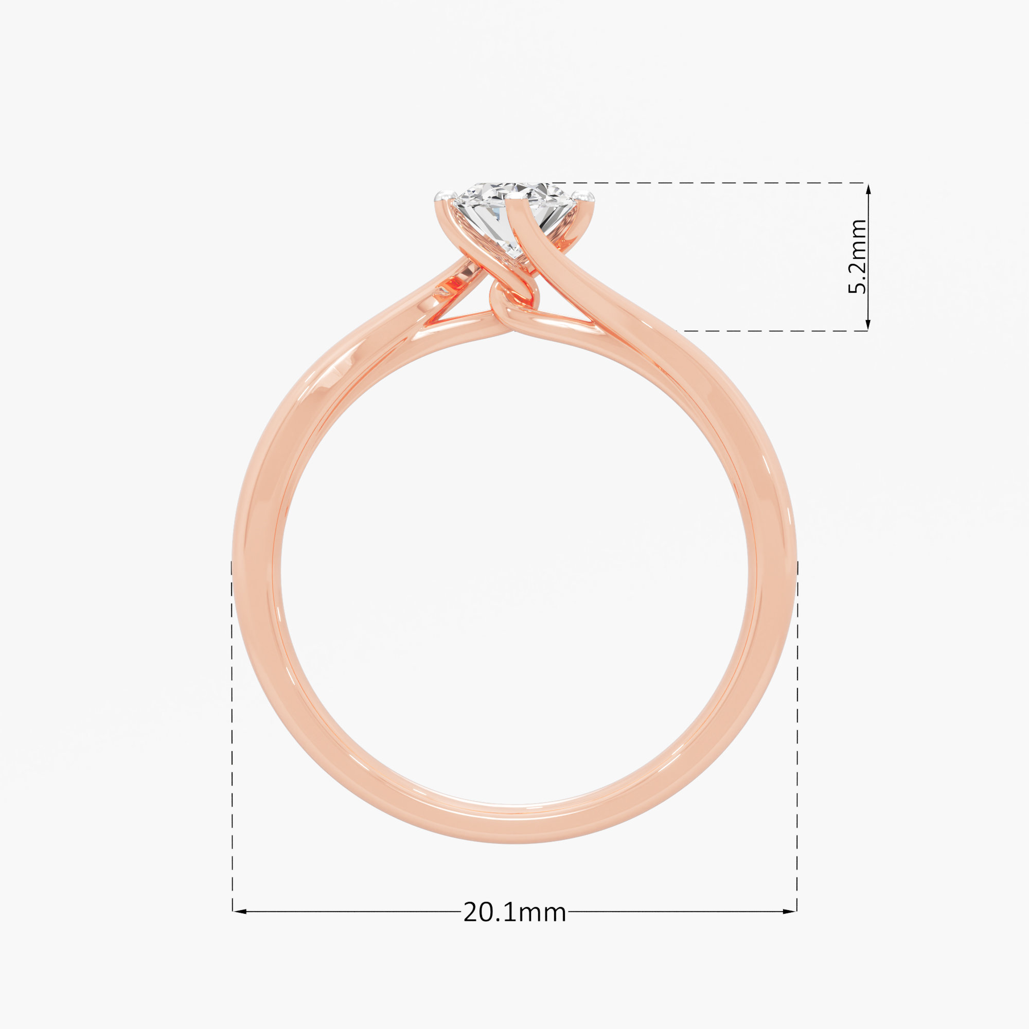 Eternal Embrace Solitaire Diamond Ring