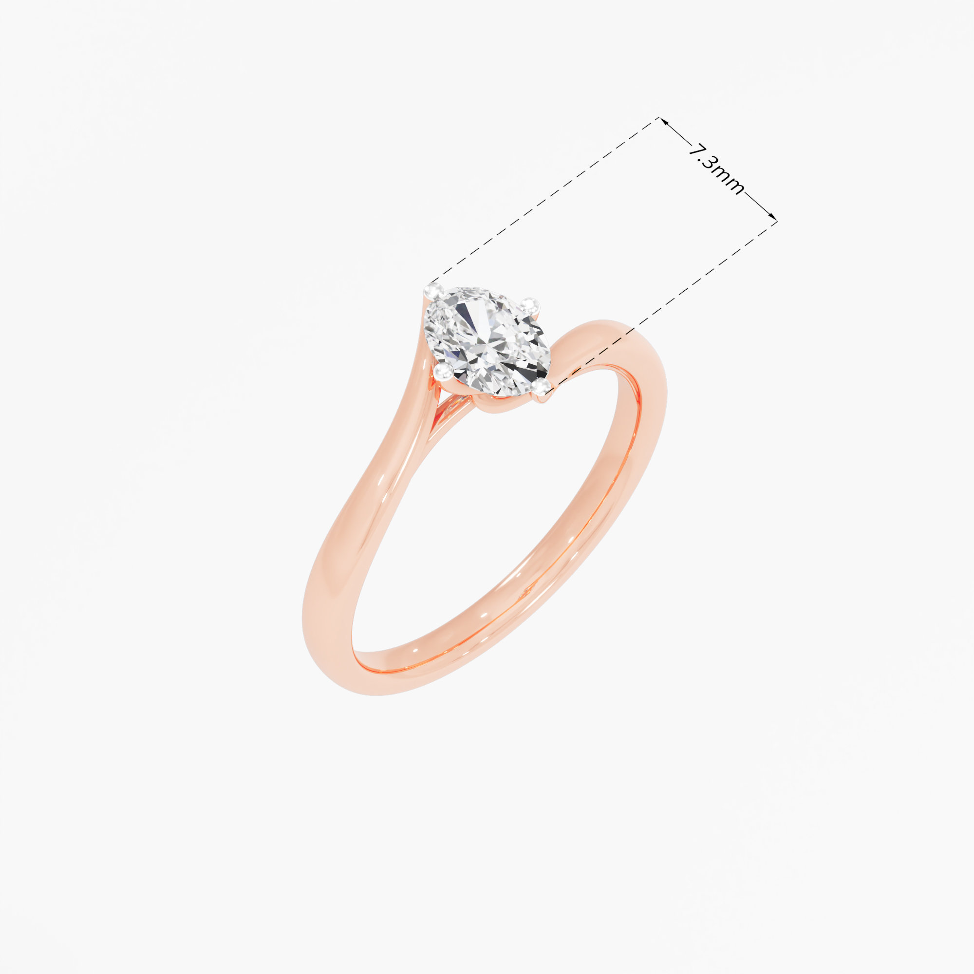 Eternal Embrace Solitaire Diamond Ring