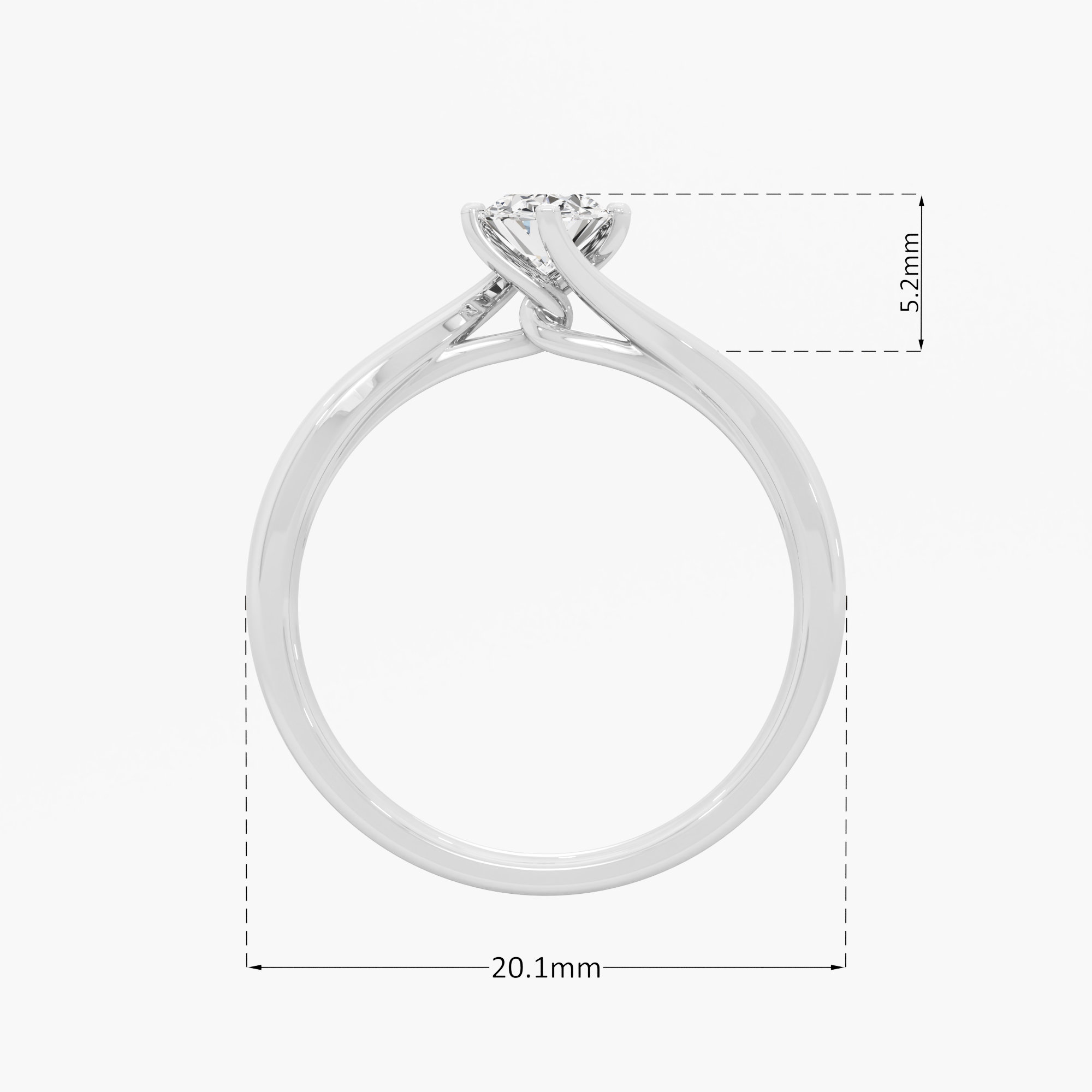 Eternal Embrace Solitaire Diamond Ring