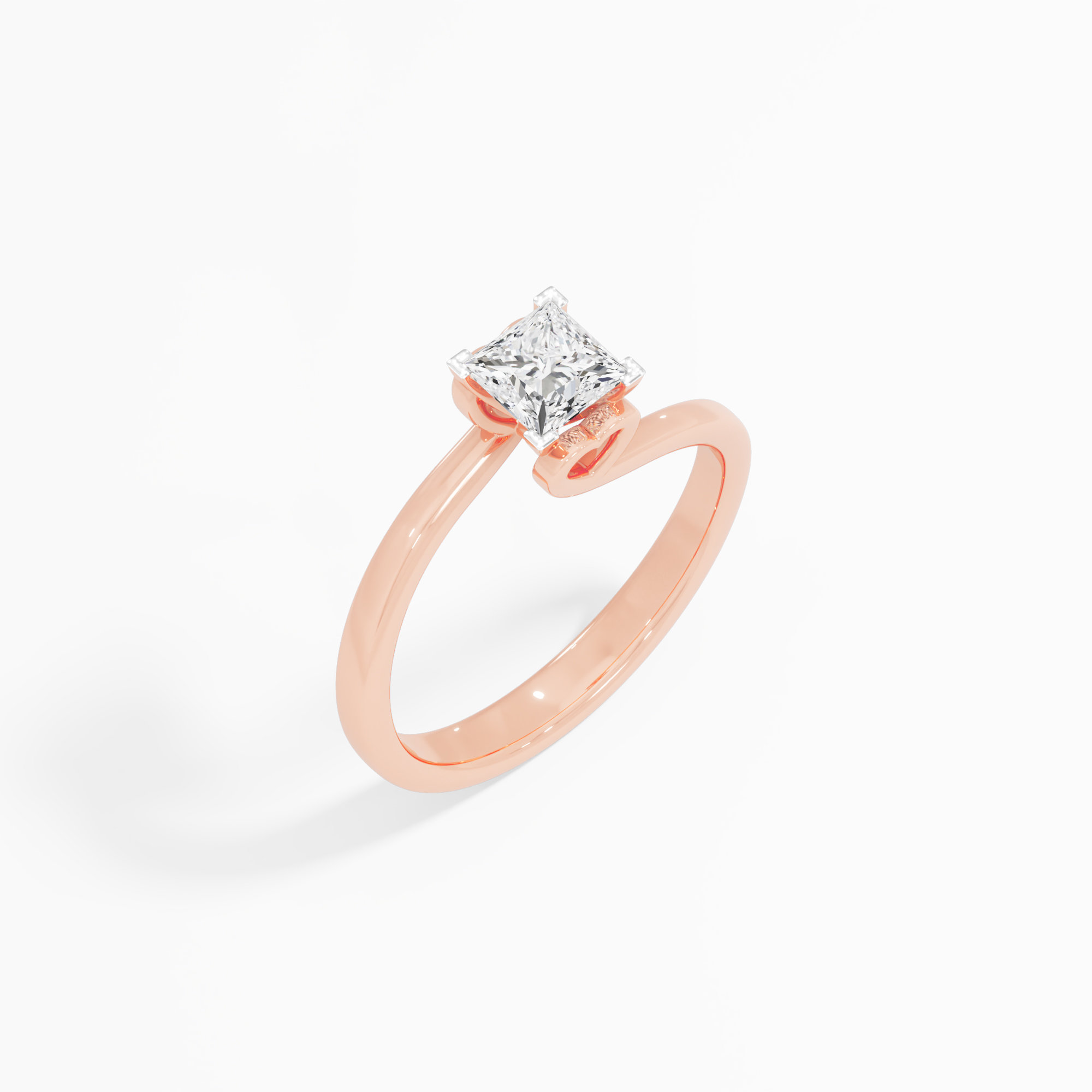 Serene Princess Solitaire Ring