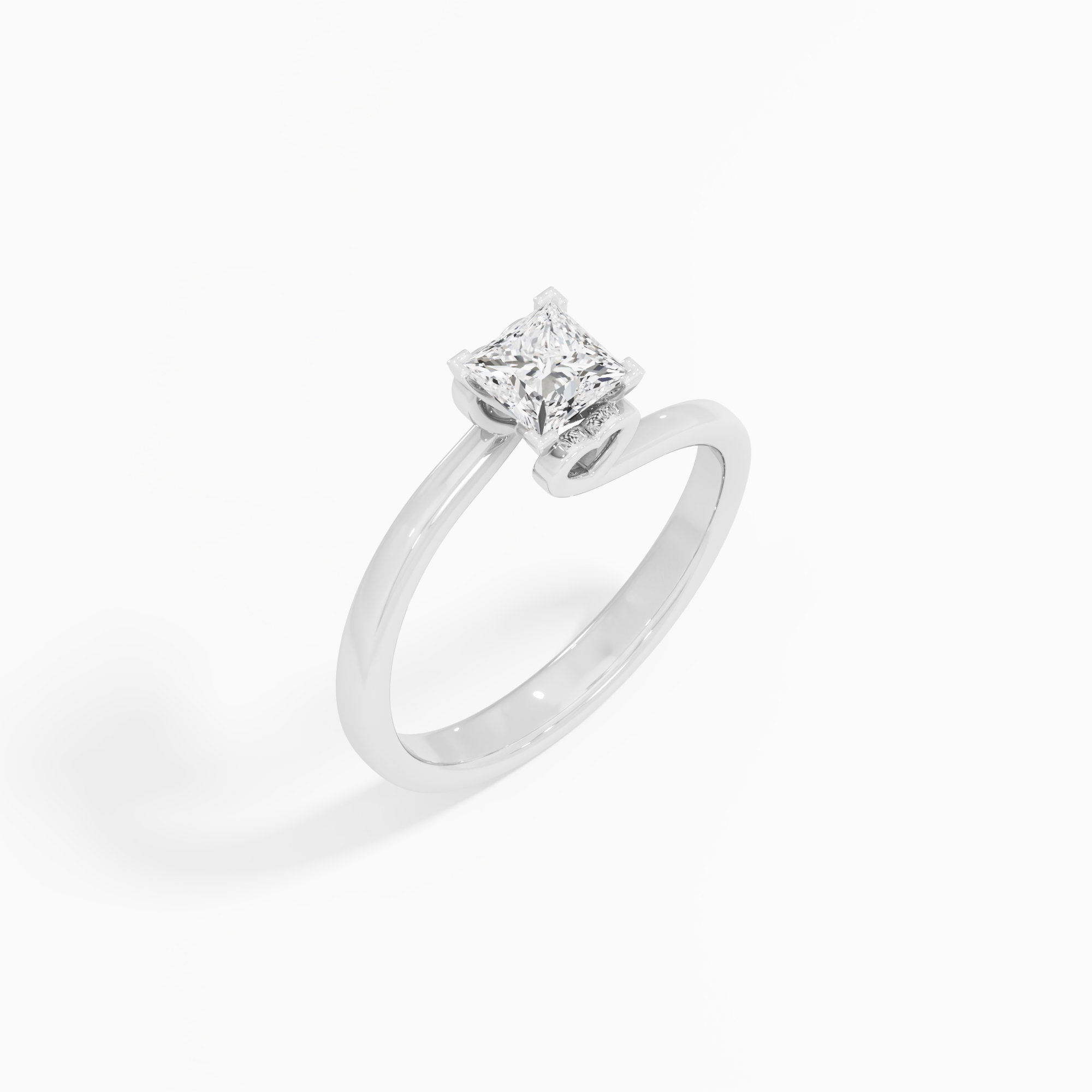 Serene Princess Solitaire Ring