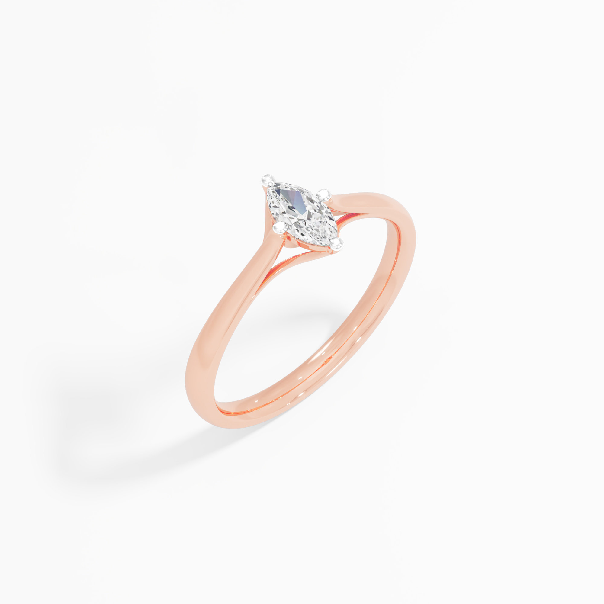 Timeless Marquise Solitaire Diamond Ring