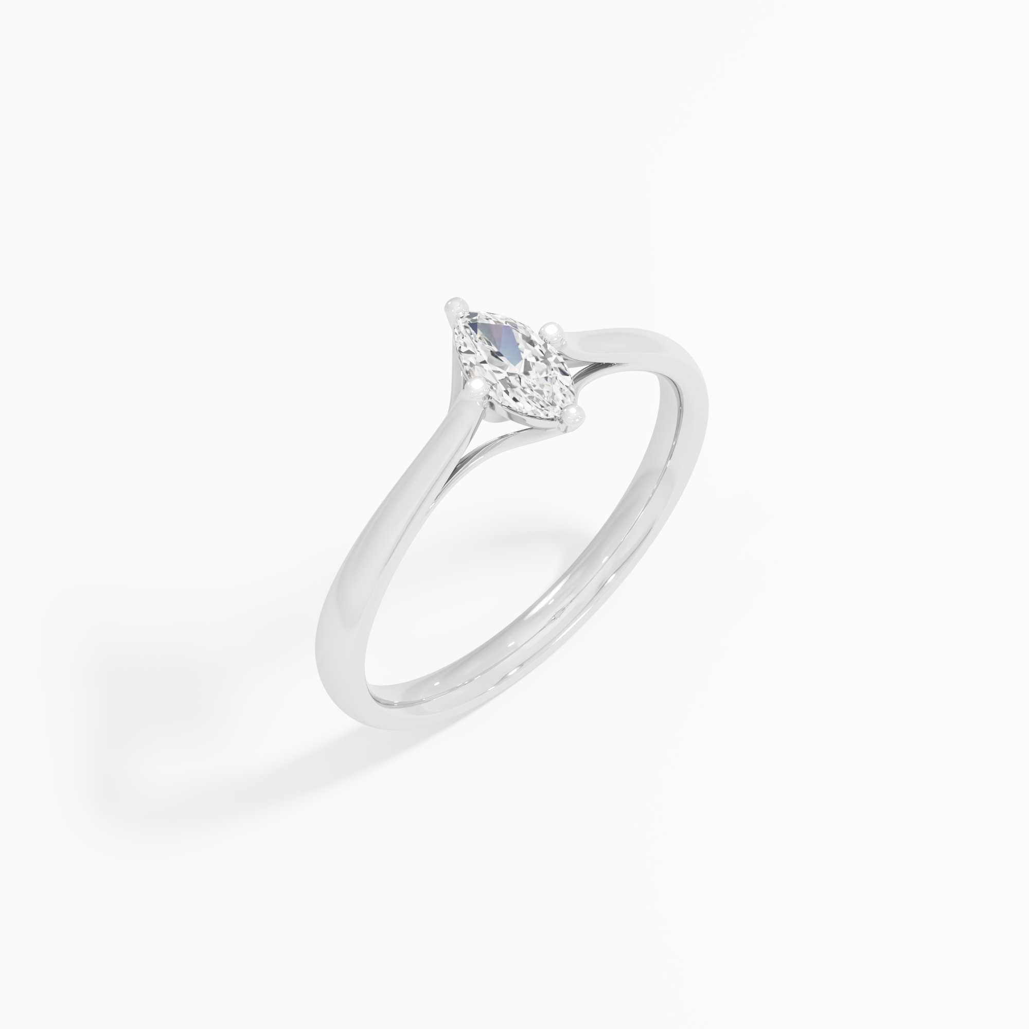 Timeless Marquise Solitaire Diamond Ring