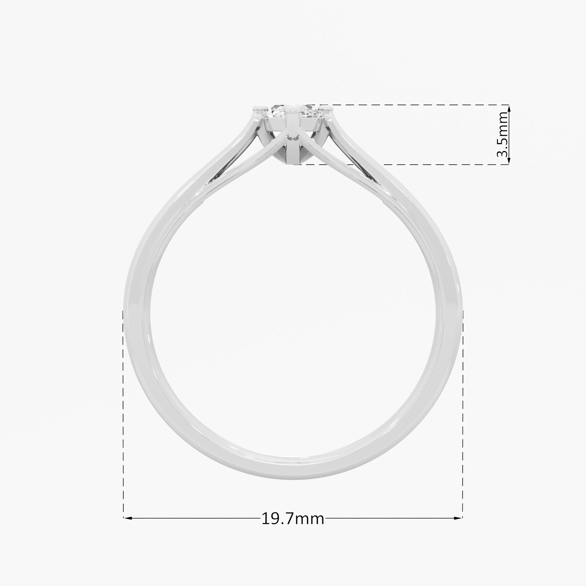 Timeless Marquise Solitaire Diamond Ring
