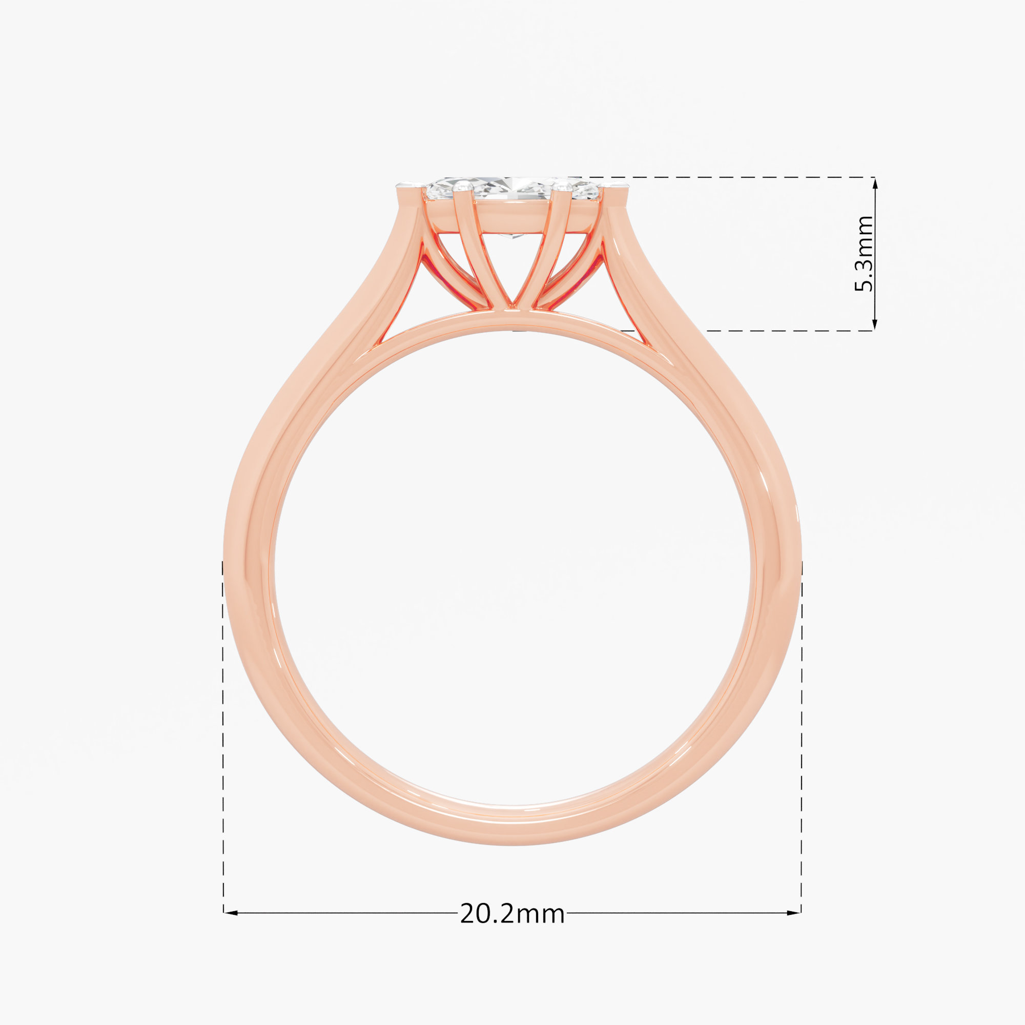 Elegant Marquise Solitaire Ring