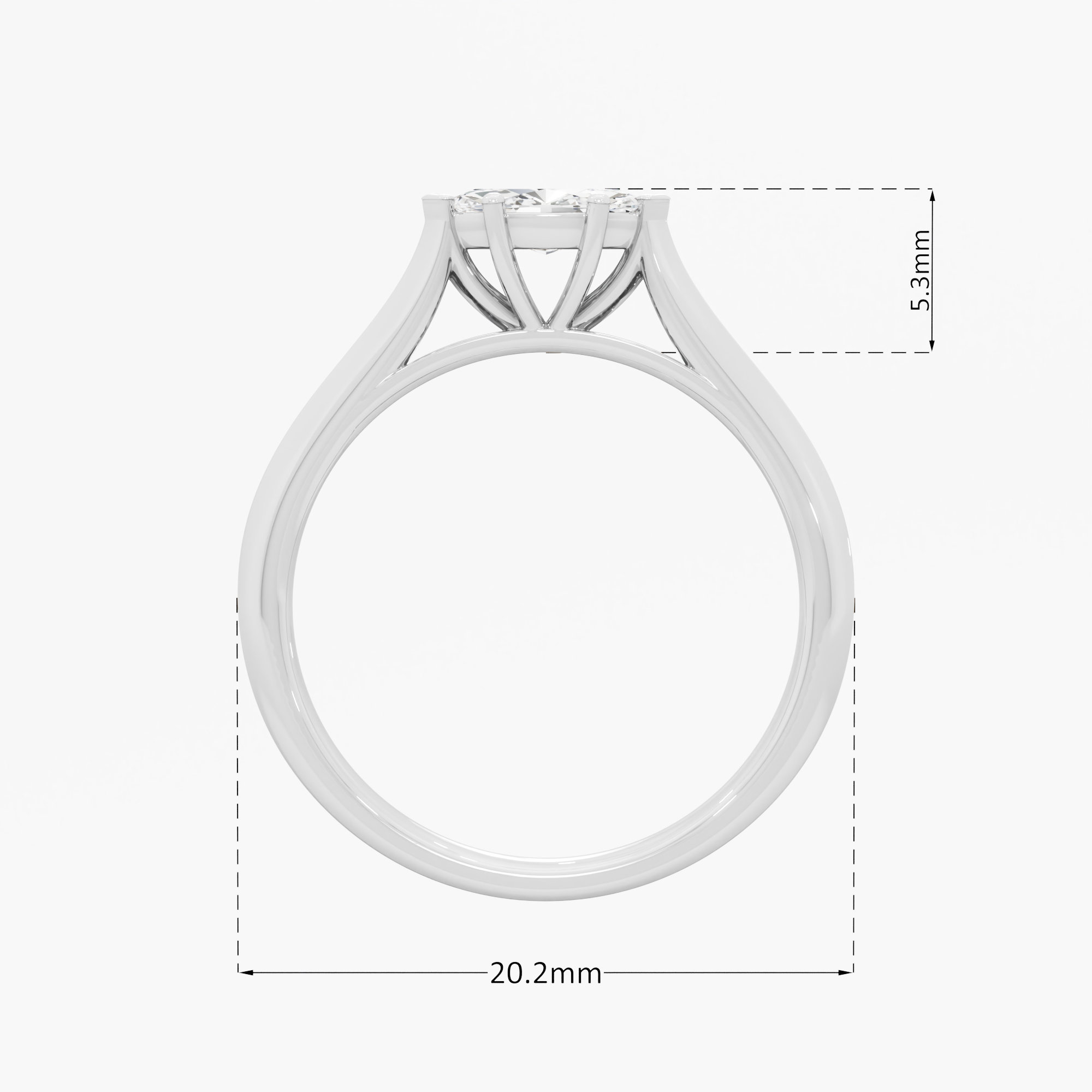 Elegant Marquise Solitaire Ring
