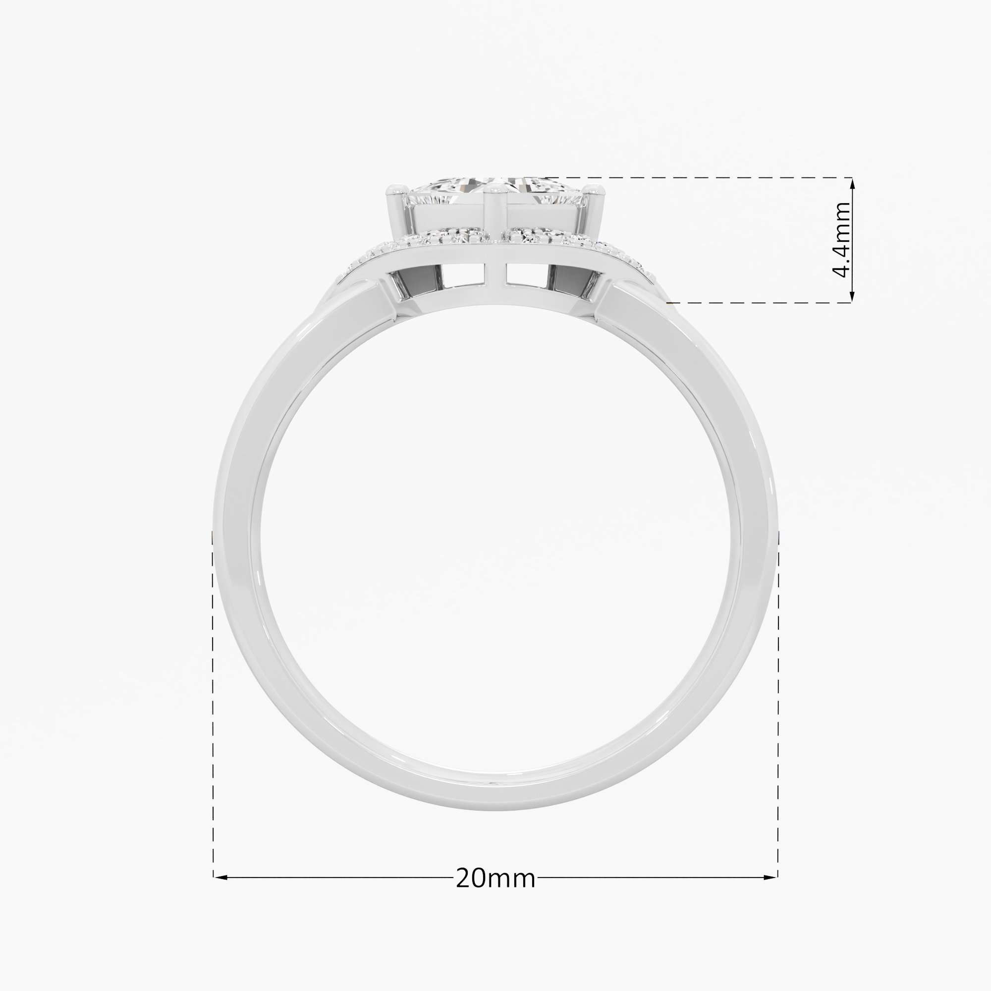 Adira Princess Diamond Ring