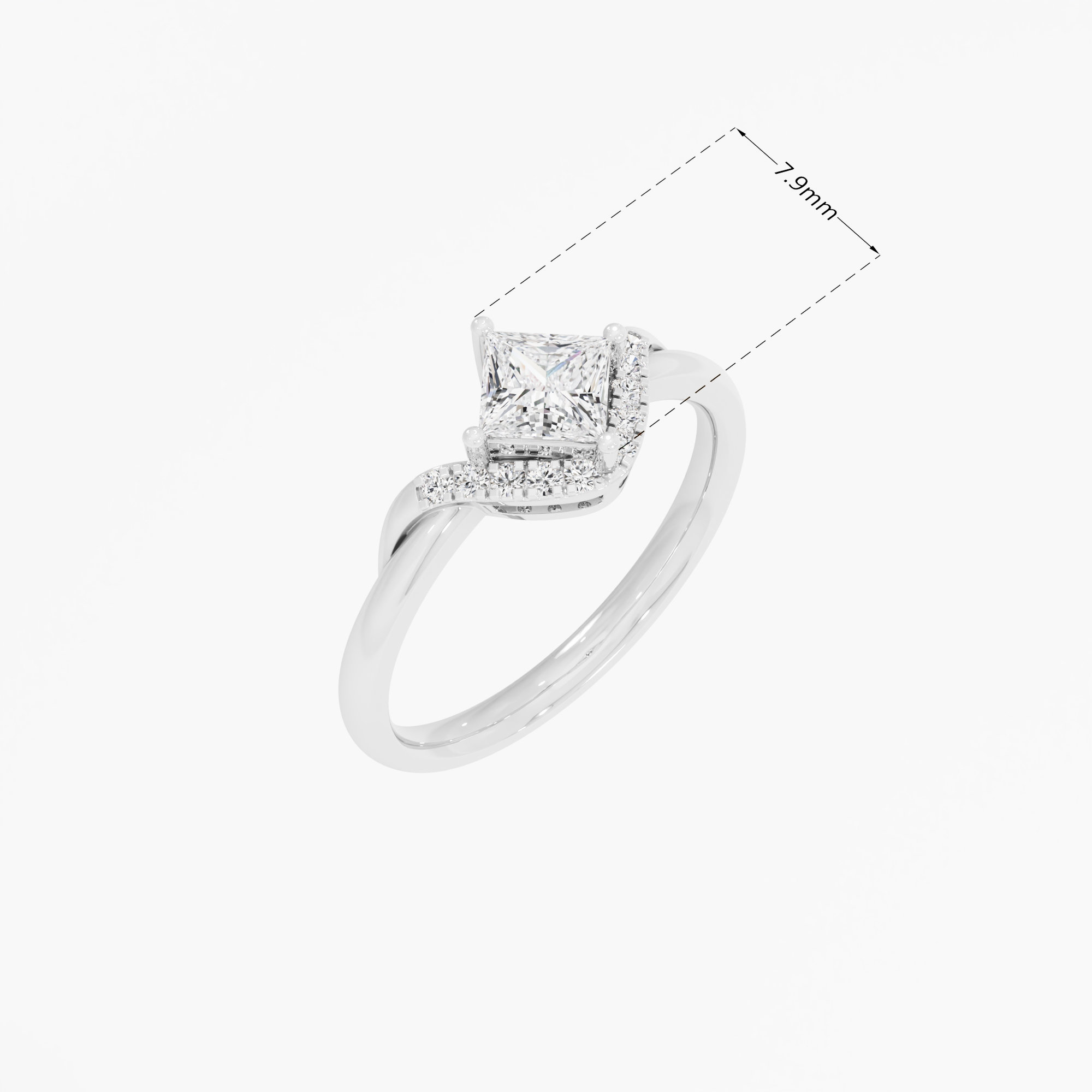 Adira Princess Diamond Ring