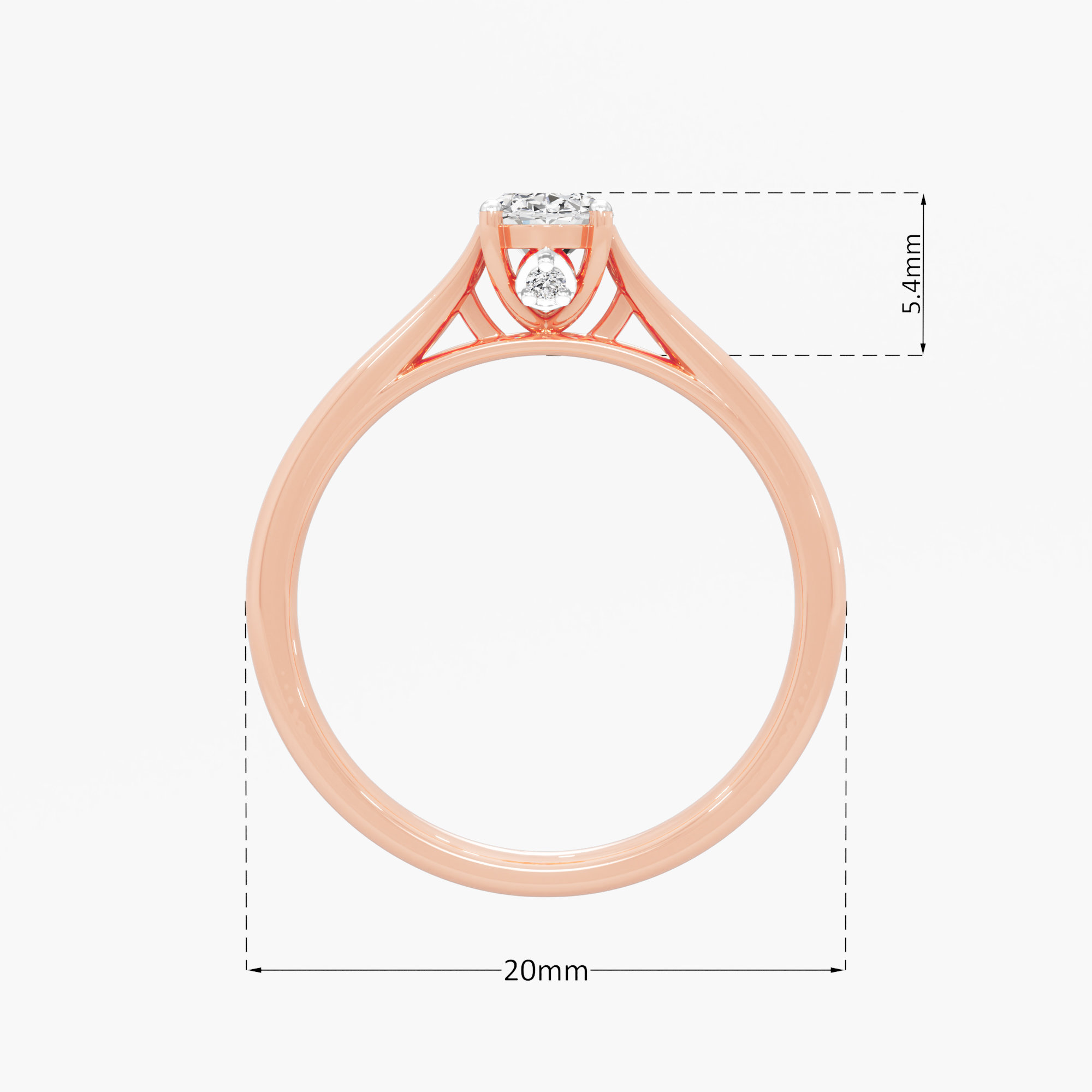 Classic Oval Solitaire Ring